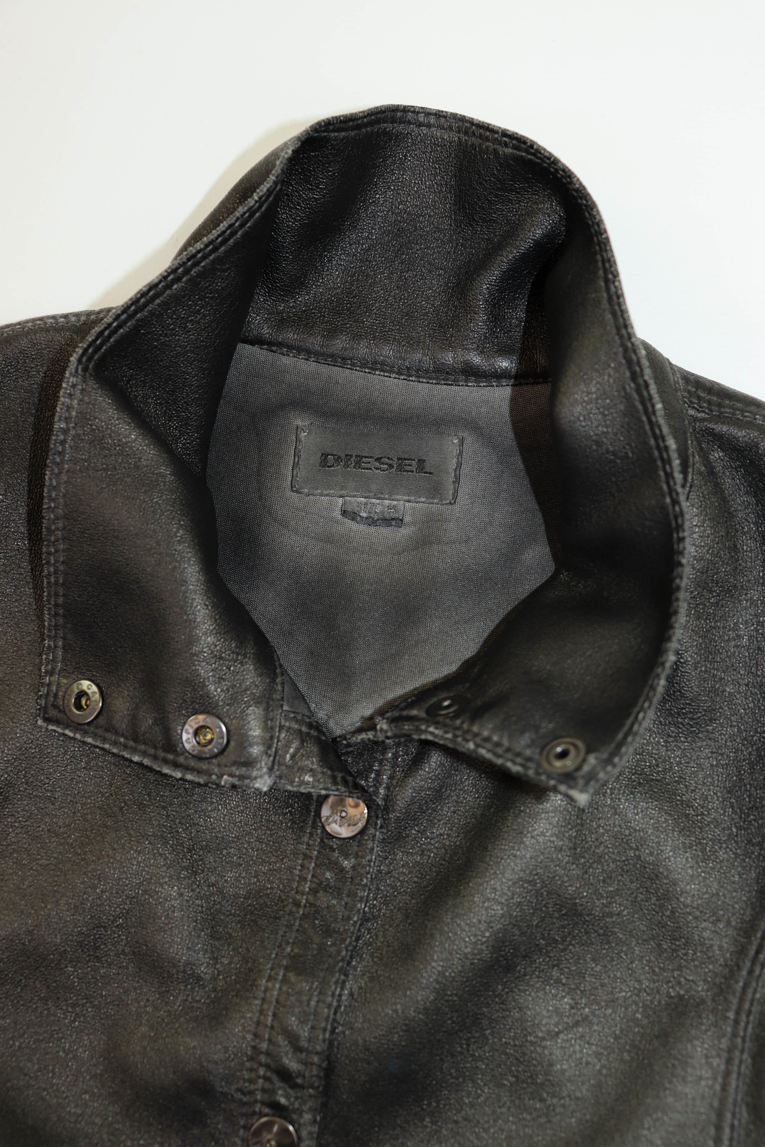 Diesel Diesel Dark Gray Faux Leather Women’s Belted Long Vest Size M / US 6-8 / IT 42-44 - 8 Thumbnail
