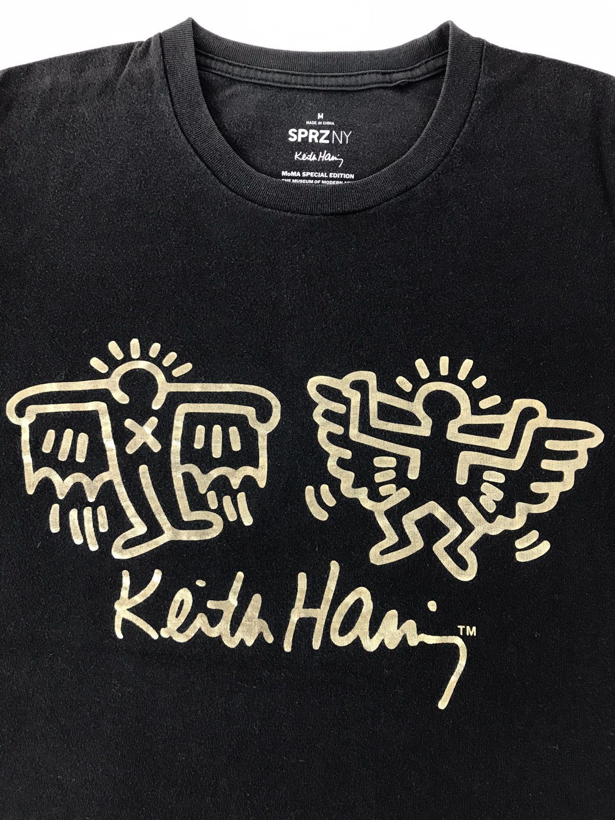Designer × Keith Haring SPRZNY Keith Haring Flying Man Evil Graphic Box Logo Print Size US M / EU 48-50 / 2 - 3 Thumbnail