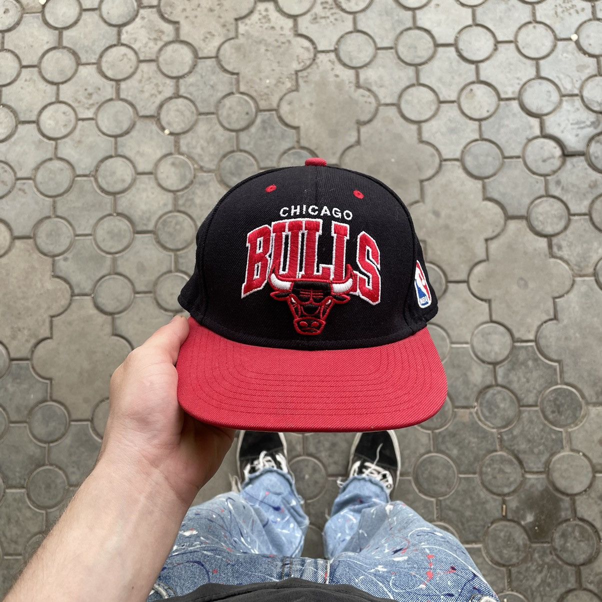 Vintage Vintage 90s Chicago Bulls NBA Snapback Cap Streetwear OS Size ONE SIZE - 1 Thumbnail