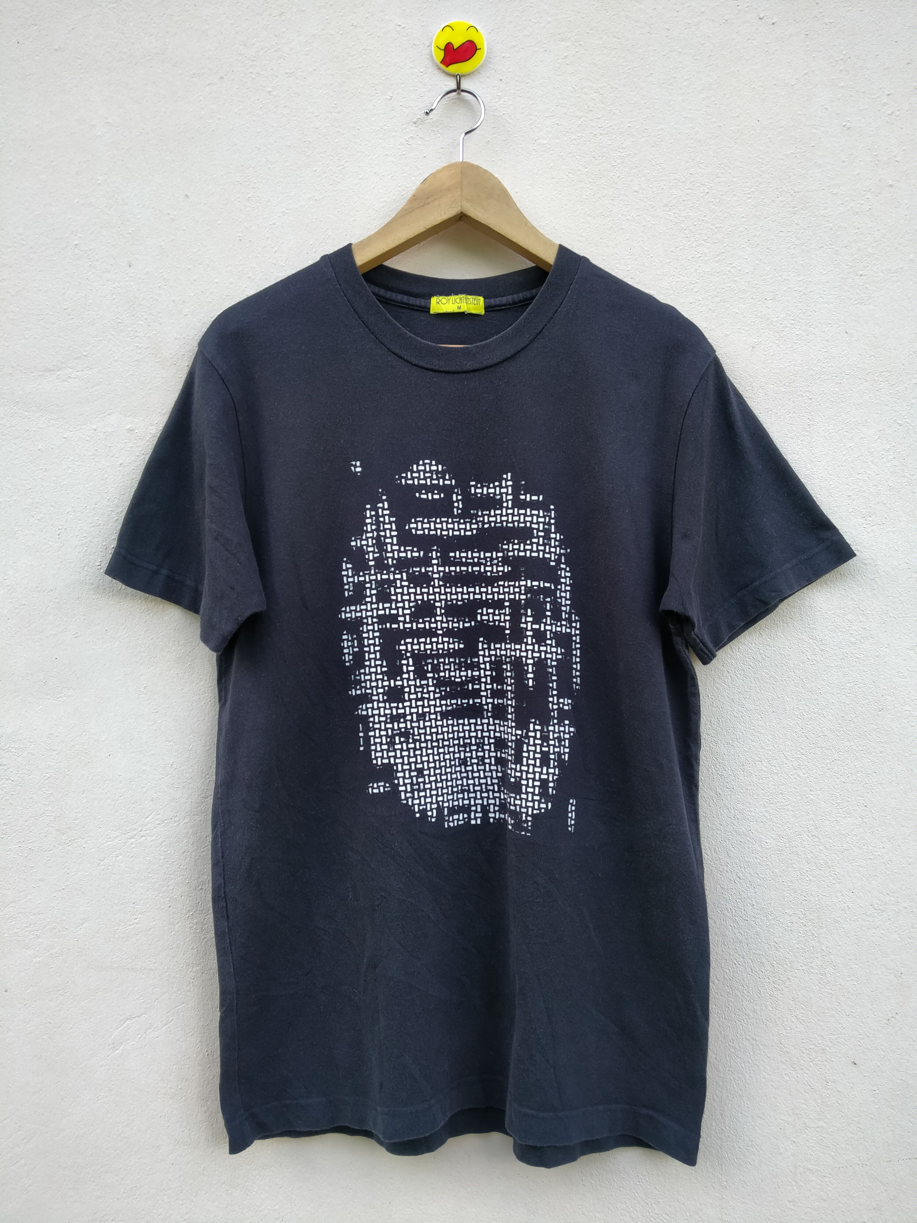 image of Andy Warhol Roy L Claes O x Keith Haring Vintage 90's Pop Abstract Artwork Roy Lichtenstein (Size M
