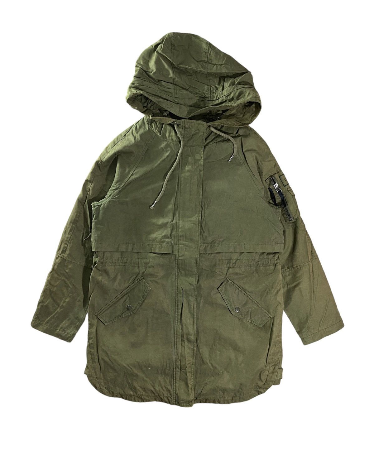 Japanese Brand × Vintage Vintage Japanese Brand Military Design Parka Long Jacket M Size US M / EU 48-50 / 2 - 1 Thumbnail