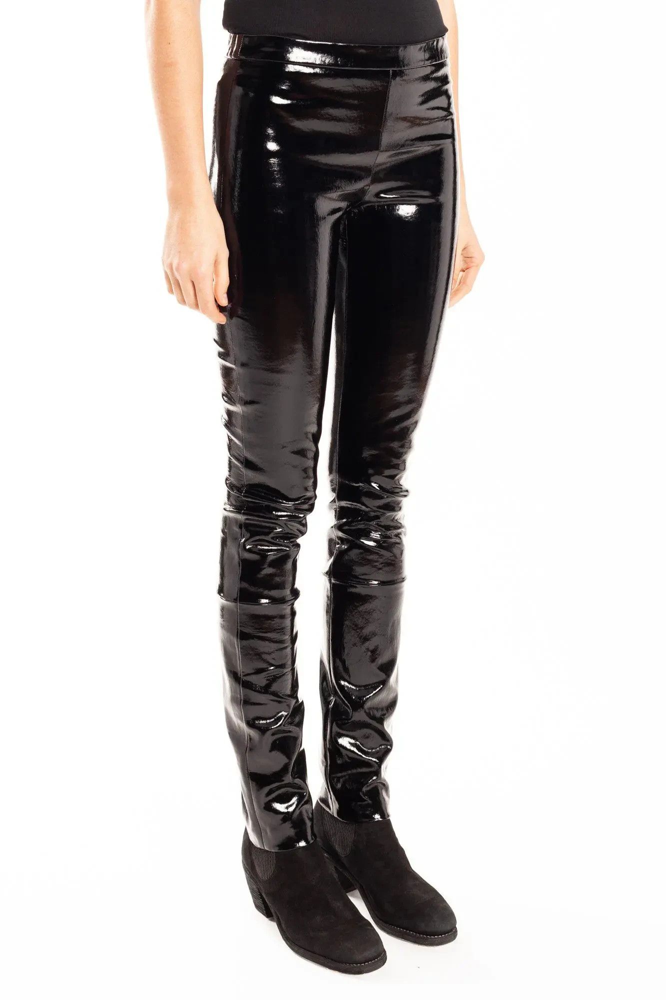 Haider Ackermann NEW! Galathus leather leggings.Like Rick Owens or Devoa Size 26" / US 2 / IT 38 - 1 Thumbnail
