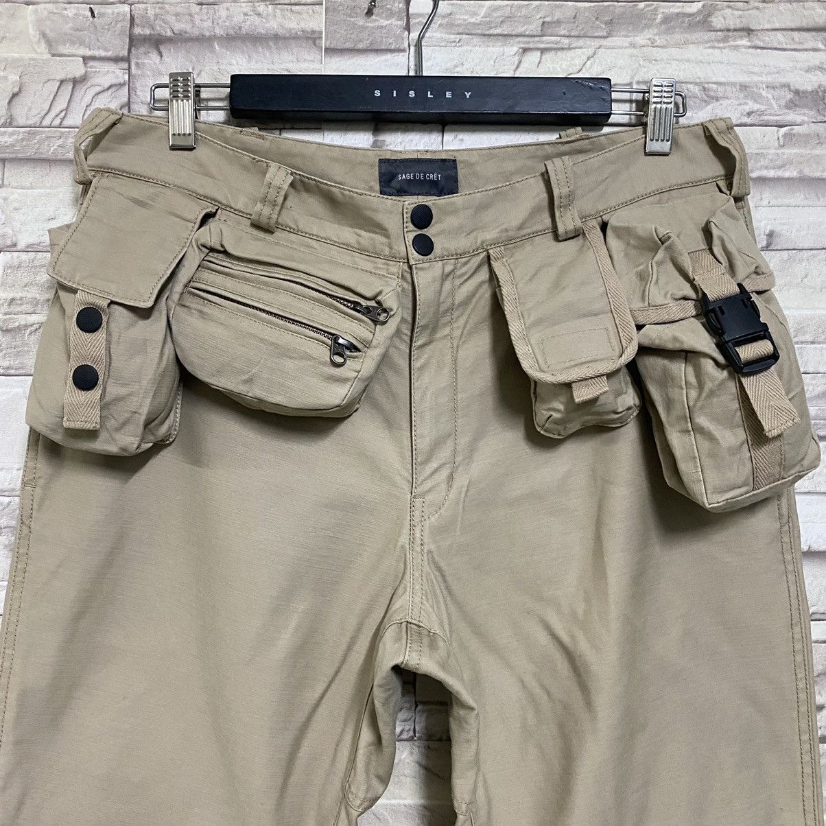 Sage De Cret SAGE DE CRET Tactical Cargo Pocket Pants Size US 34 / EU 50 - 5 Thumbnail