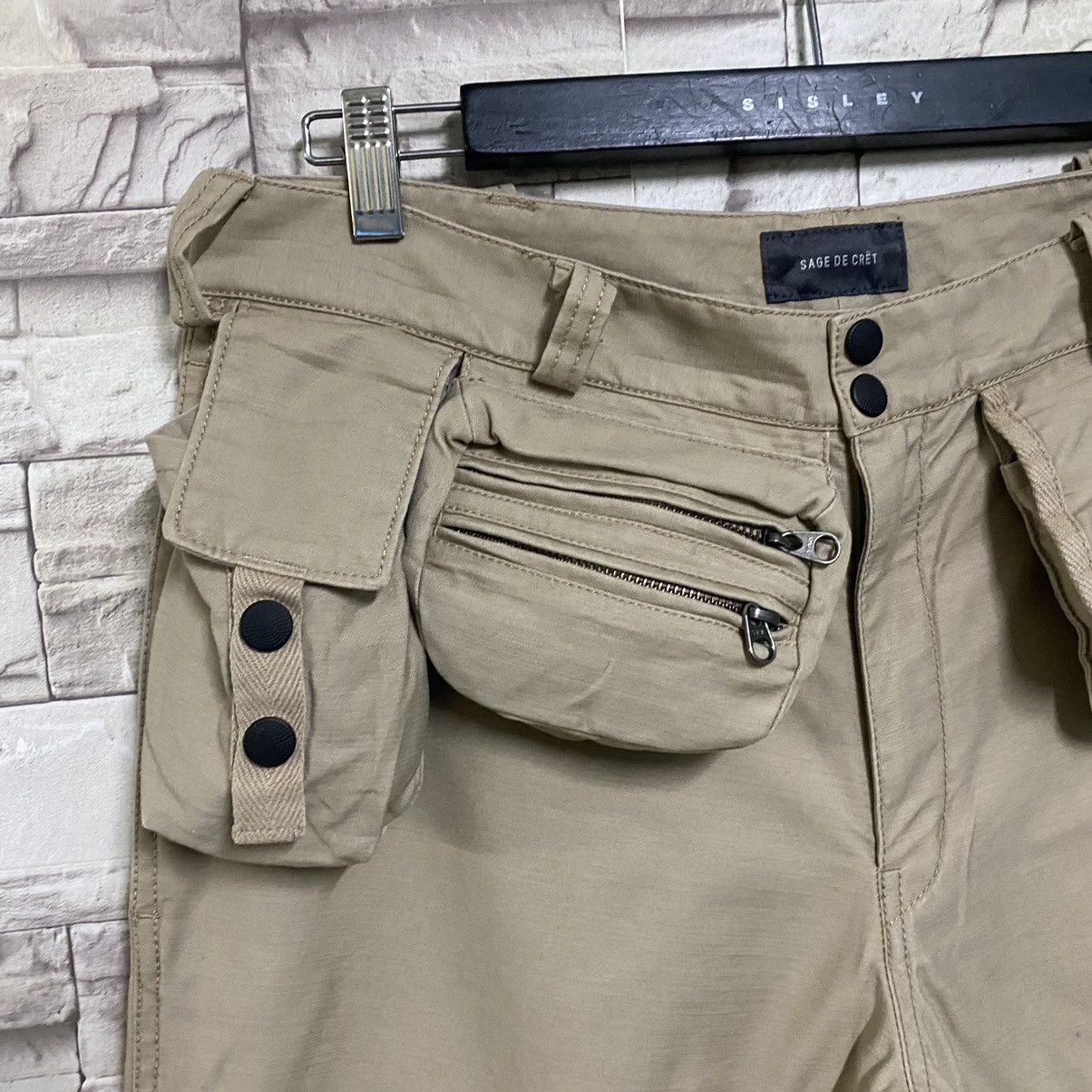 Sage De Cret SAGE DE CRET Tactical Cargo Pocket Pants Size US 34 / EU 50 - 8 Thumbnail