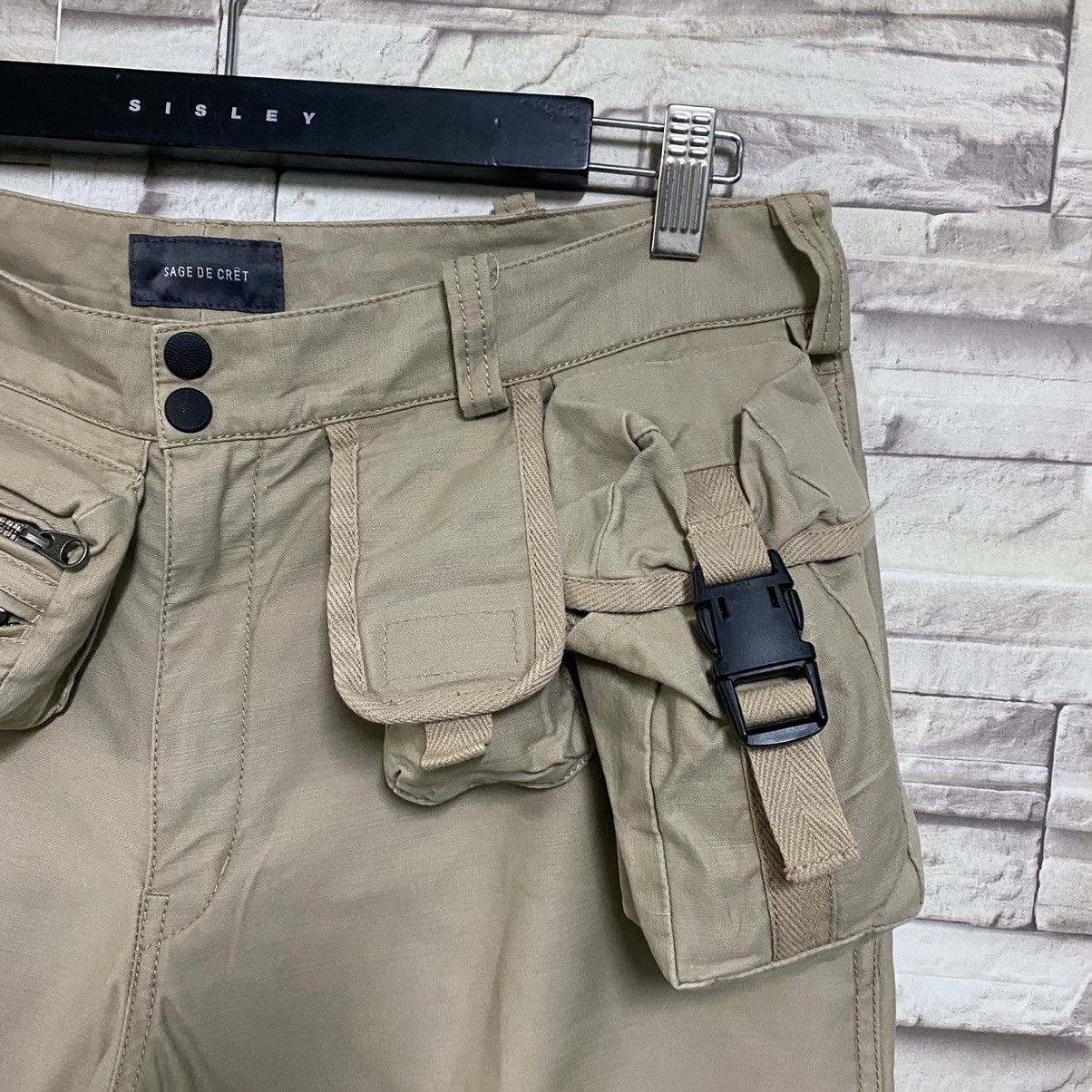 Sage De Cret SAGE DE CRET Tactical Cargo Pocket Pants Size US 34 / EU 50 - 9 Thumbnail