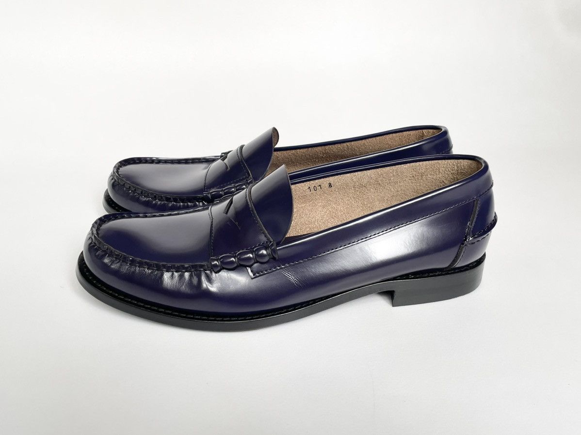 Prada Eggplant Purple Polished Leather Loafers Size US 9 / EU 42 - 14 Thumbnail