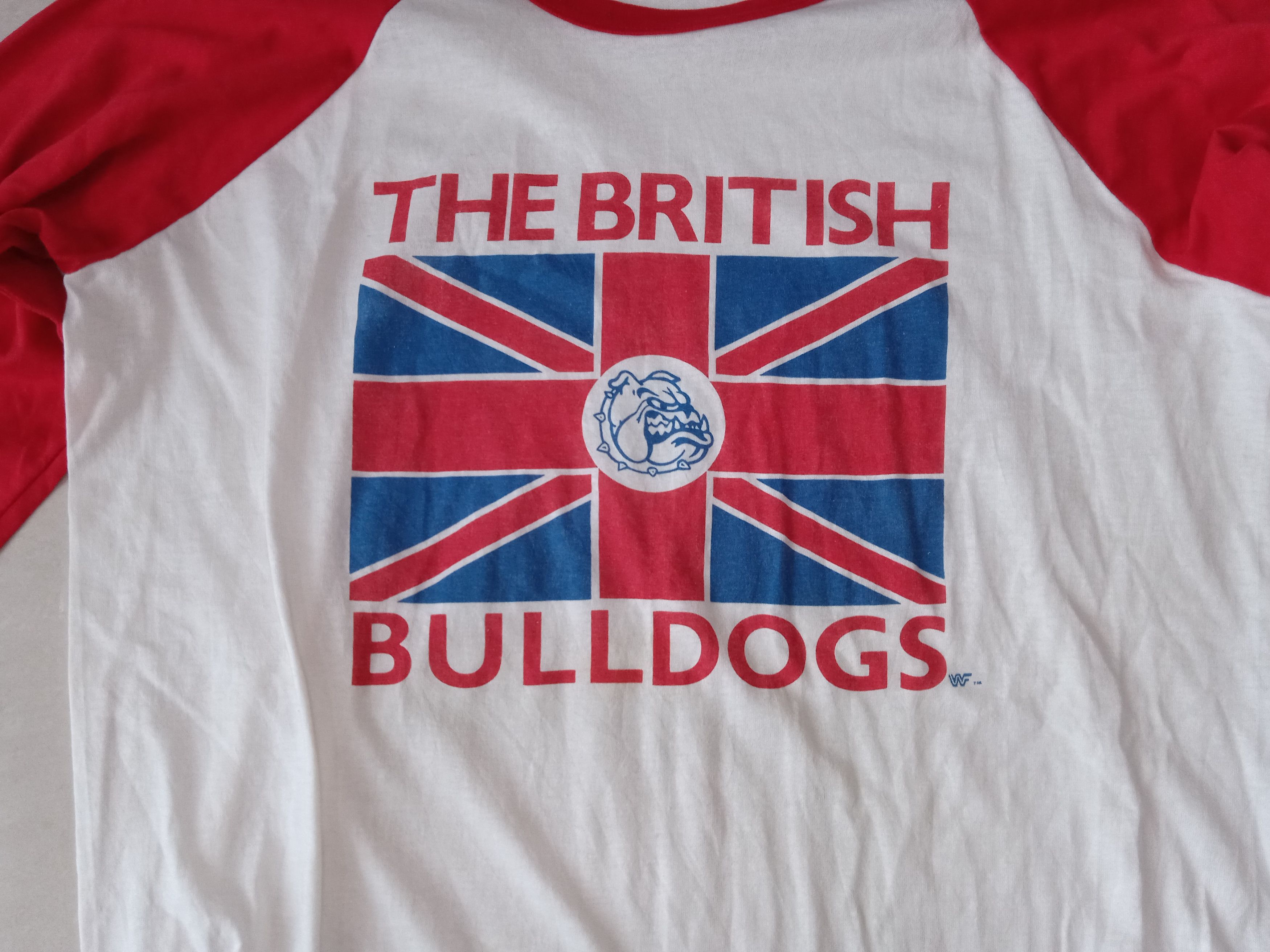 WWF Vintage 80s WWF British Bulldogs Quarter Sleeve Shirt Size US XL / EU 56 / 4 - 3 Thumbnail