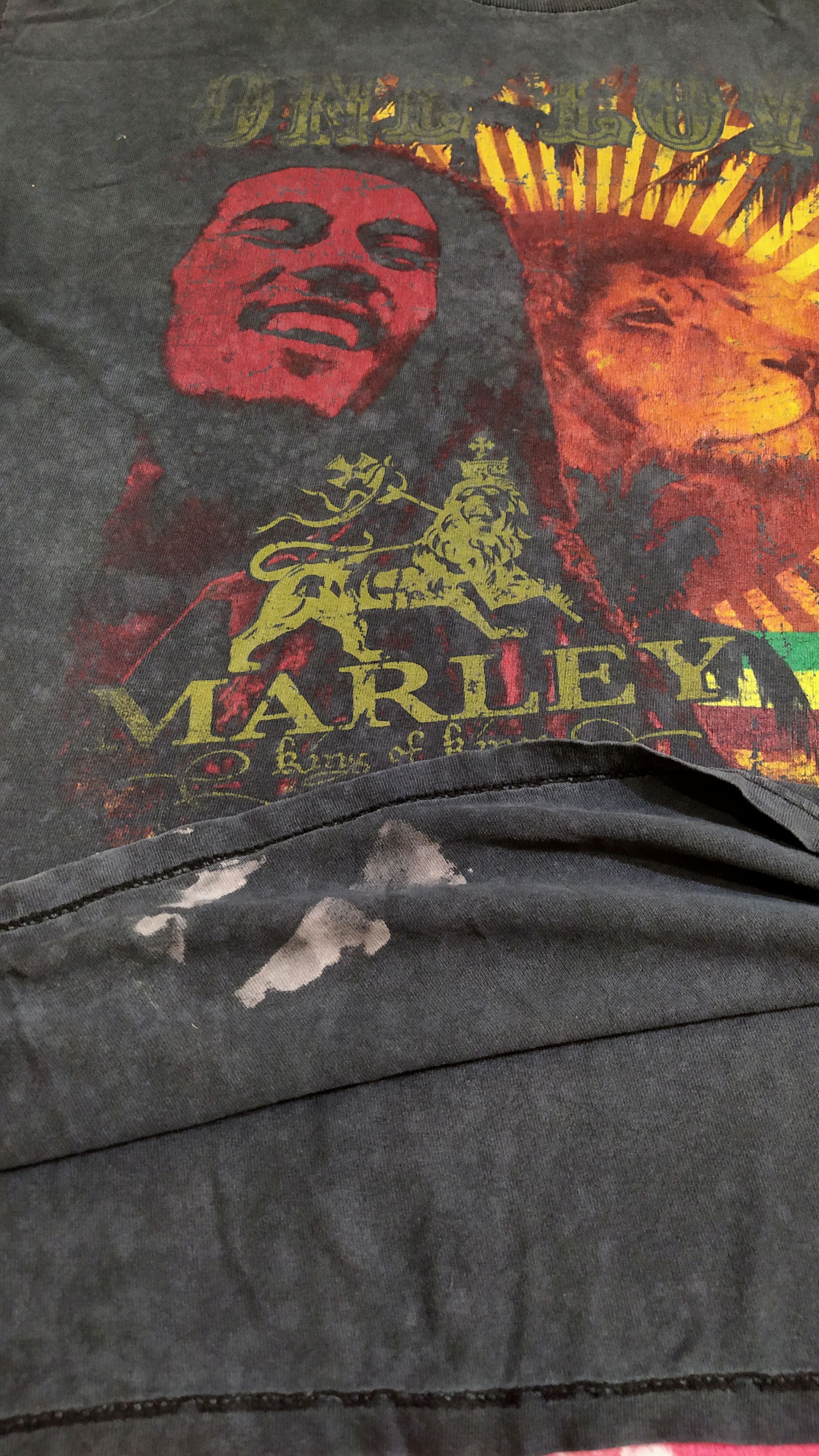 Band Tees Bob Marley Distressed Tshirt Size US L / EU 52-54 / 3 - 3 Thumbnail