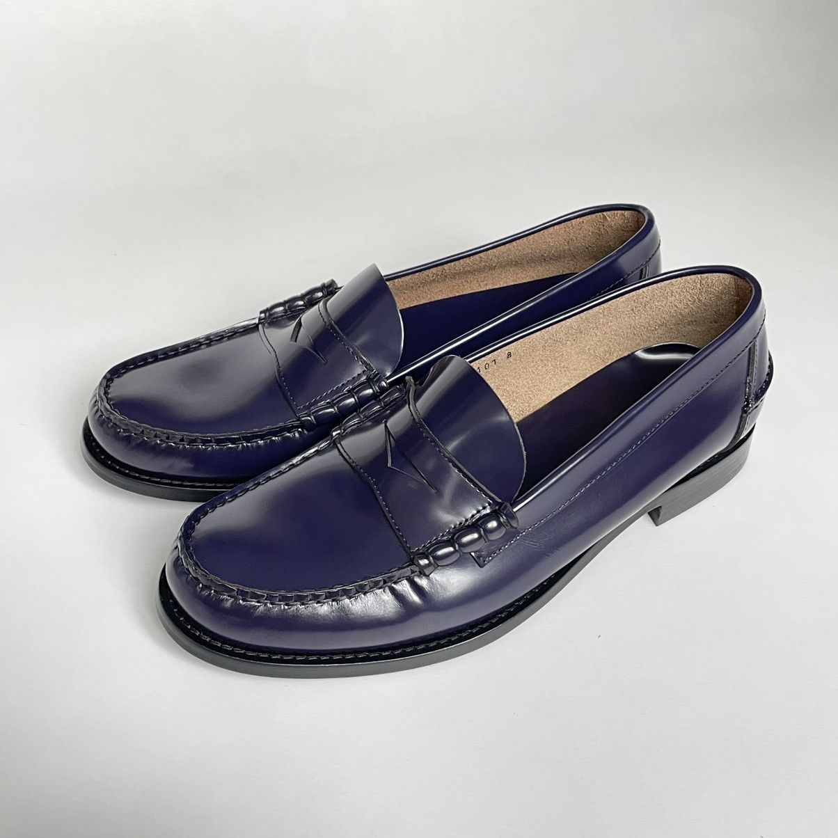 Prada Polished Purple Leather Loafers Size US 8 / EU 41 - 13 Thumbnail