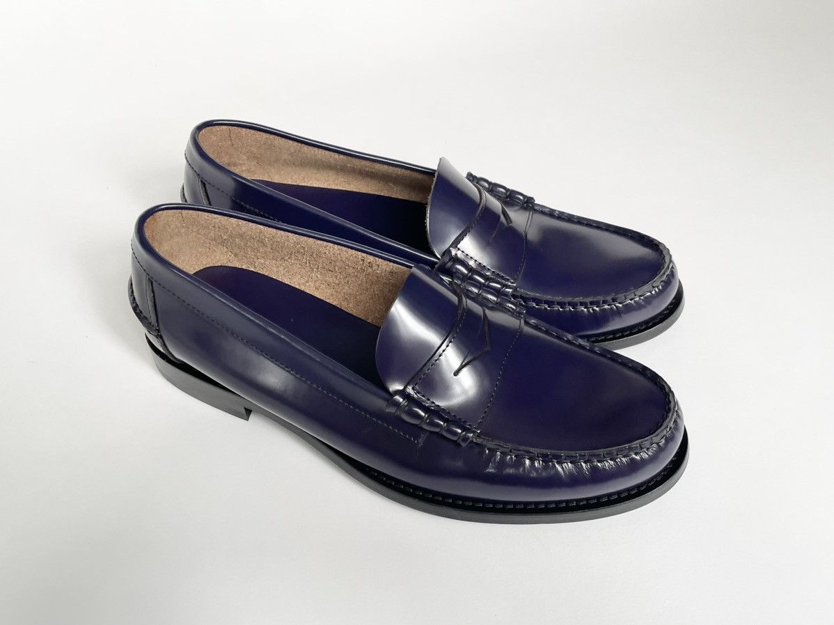 Prada Polished Purple Leather Loafers Size US 8 / EU 41 - 2 Thumbnail
