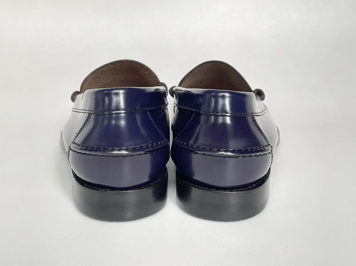 Prada Polished Purple Leather Loafers Size US 8 / EU 41 - 11 Thumbnail