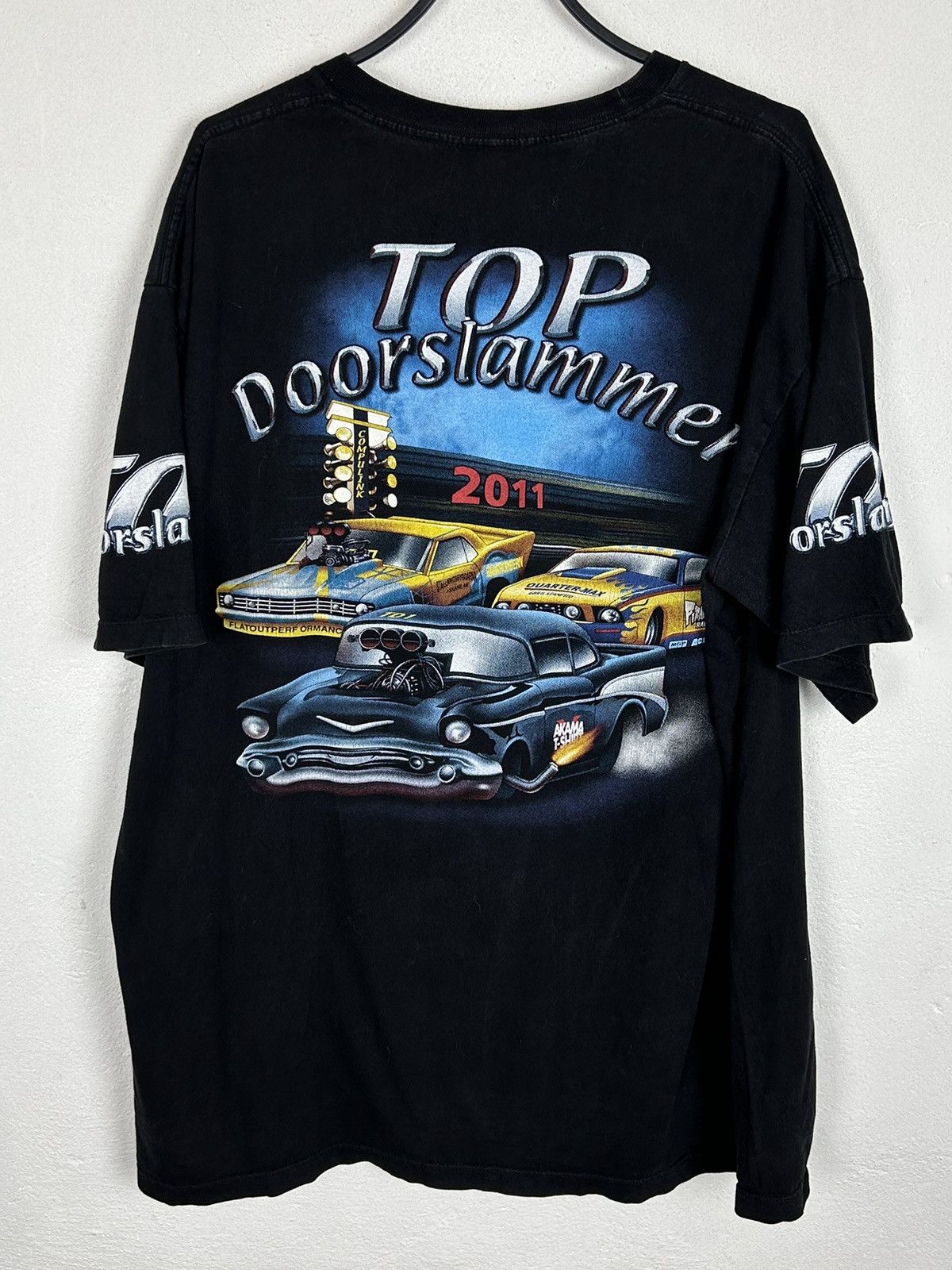 Vintage Vintage Top Doorslammer Drag Racing 2011 Graphic T-Shirt Size US XXL / EU 58 / 5 - 5 Thumbnail