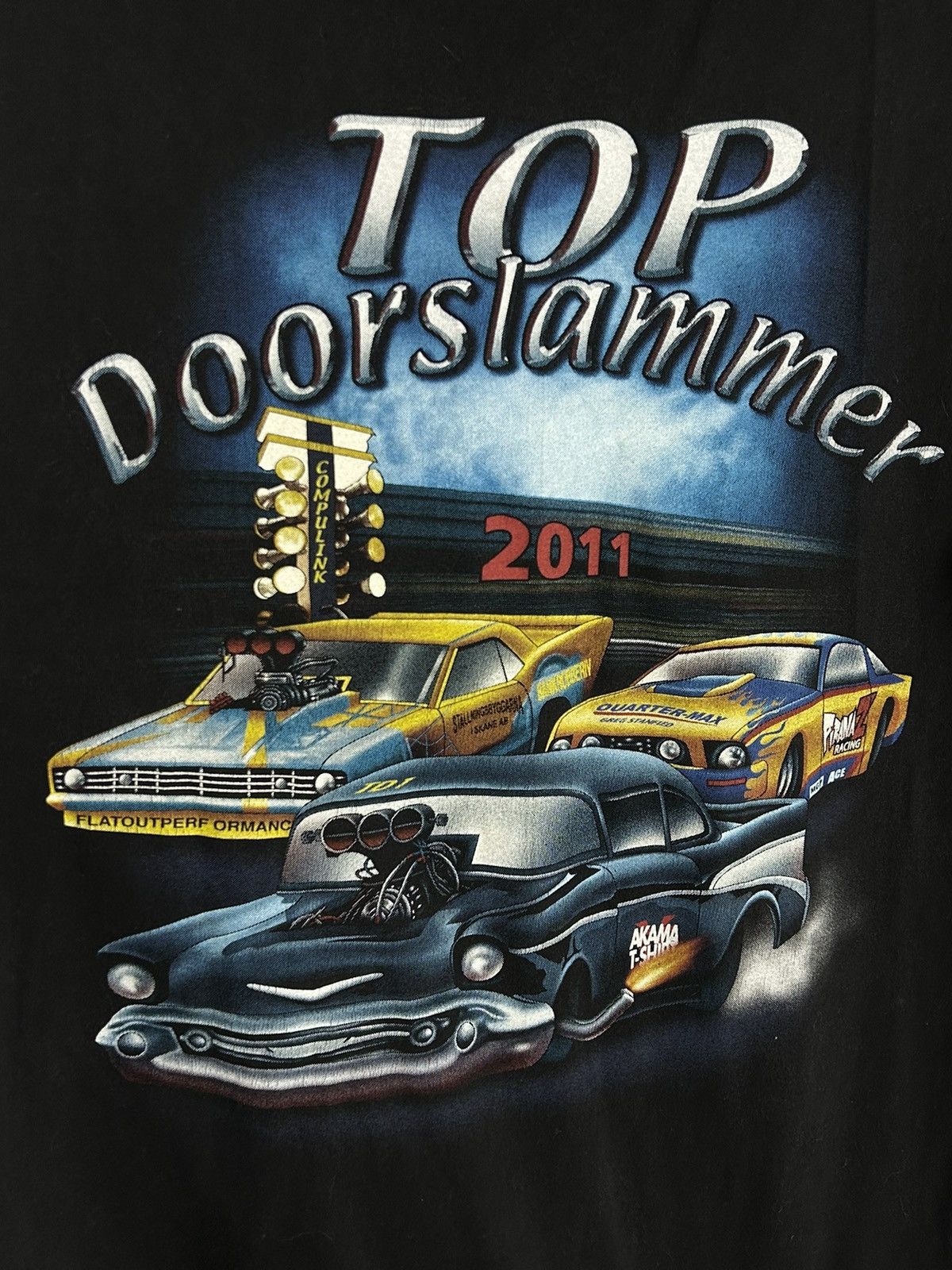 Vintage Vintage Top Doorslammer Drag Racing 2011 Graphic T-Shirt Size US XXL / EU 58 / 5 - 4 Thumbnail