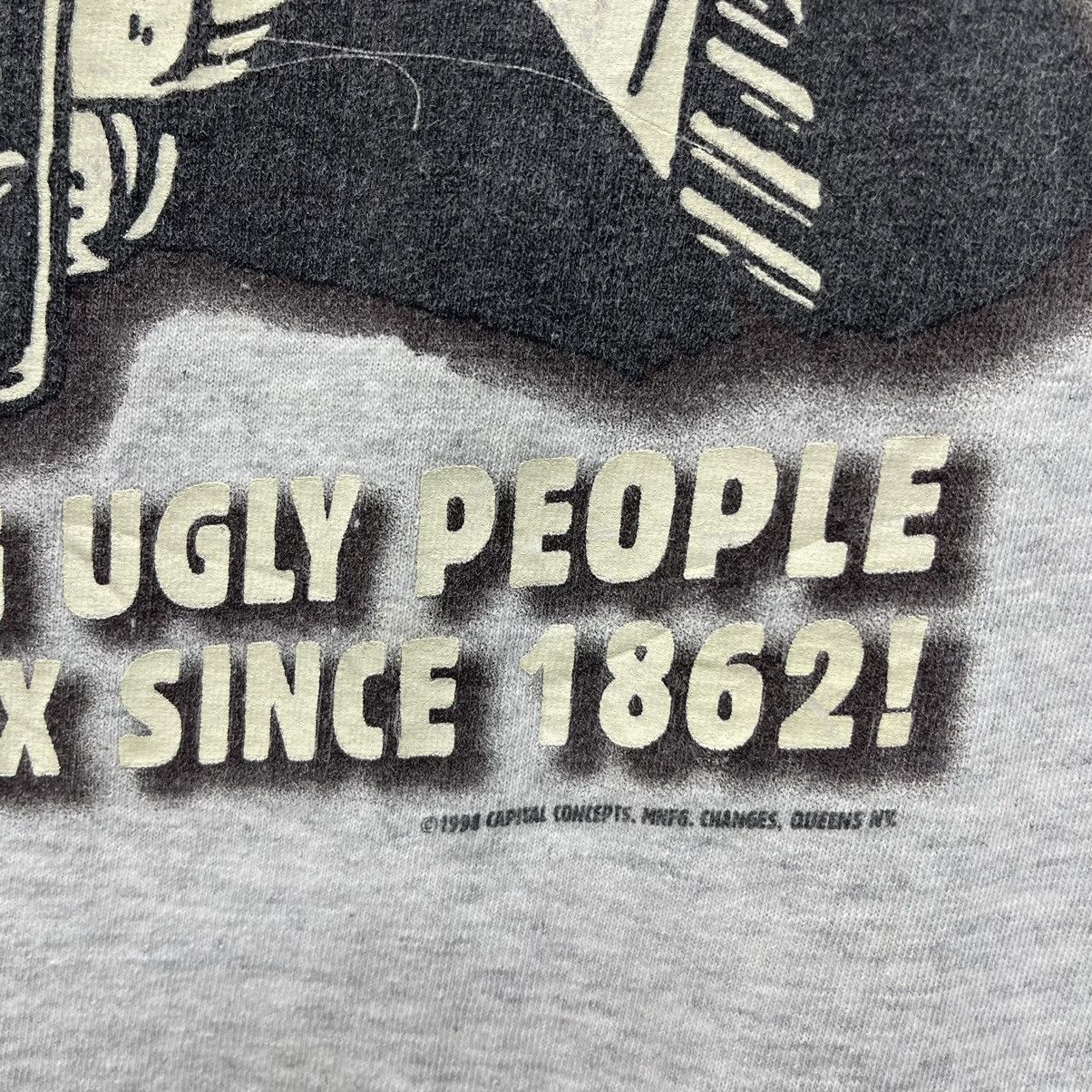 Beauty Beast × Vintage Vintage 90s T-Shirt Beer Helping Ugly people Have Sex Since Size US XL / EU 56 / 4 - 3 Thumbnail