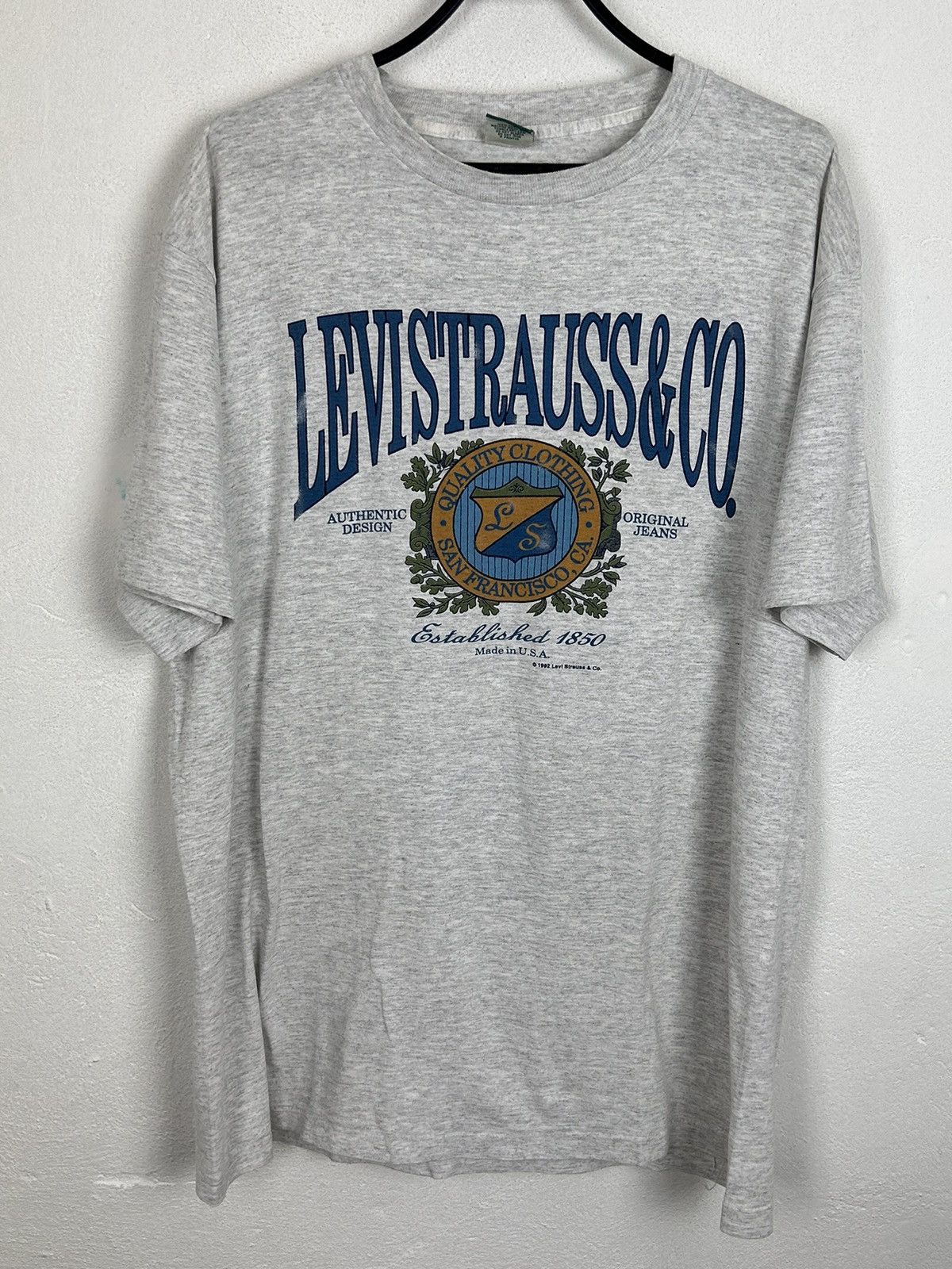 Levi's 90s Vintage Levi's 1992 Licensed Single Stitch T-Shirt Size US XL / EU 56 / 4 - 1 Thumbnail