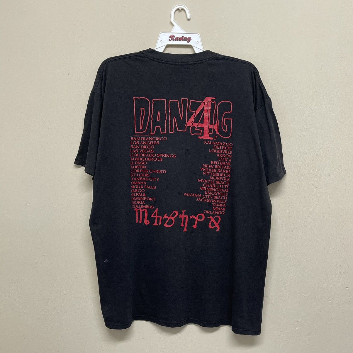 Band Tees × Vintage Danzig Vintage 1994 T-Shirt Little Whip Misfits Glenn Danzig Size US XL / EU 56 / 4 - 2 Thumbnail