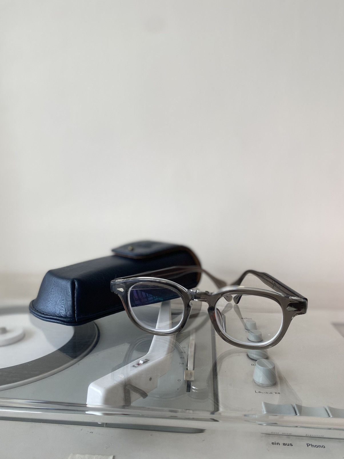 Japanese Brand Julius Tart AR-46 Glasses Grey TVR Yellows Plus Thom Browne Size 46 - 2 Thumbnail