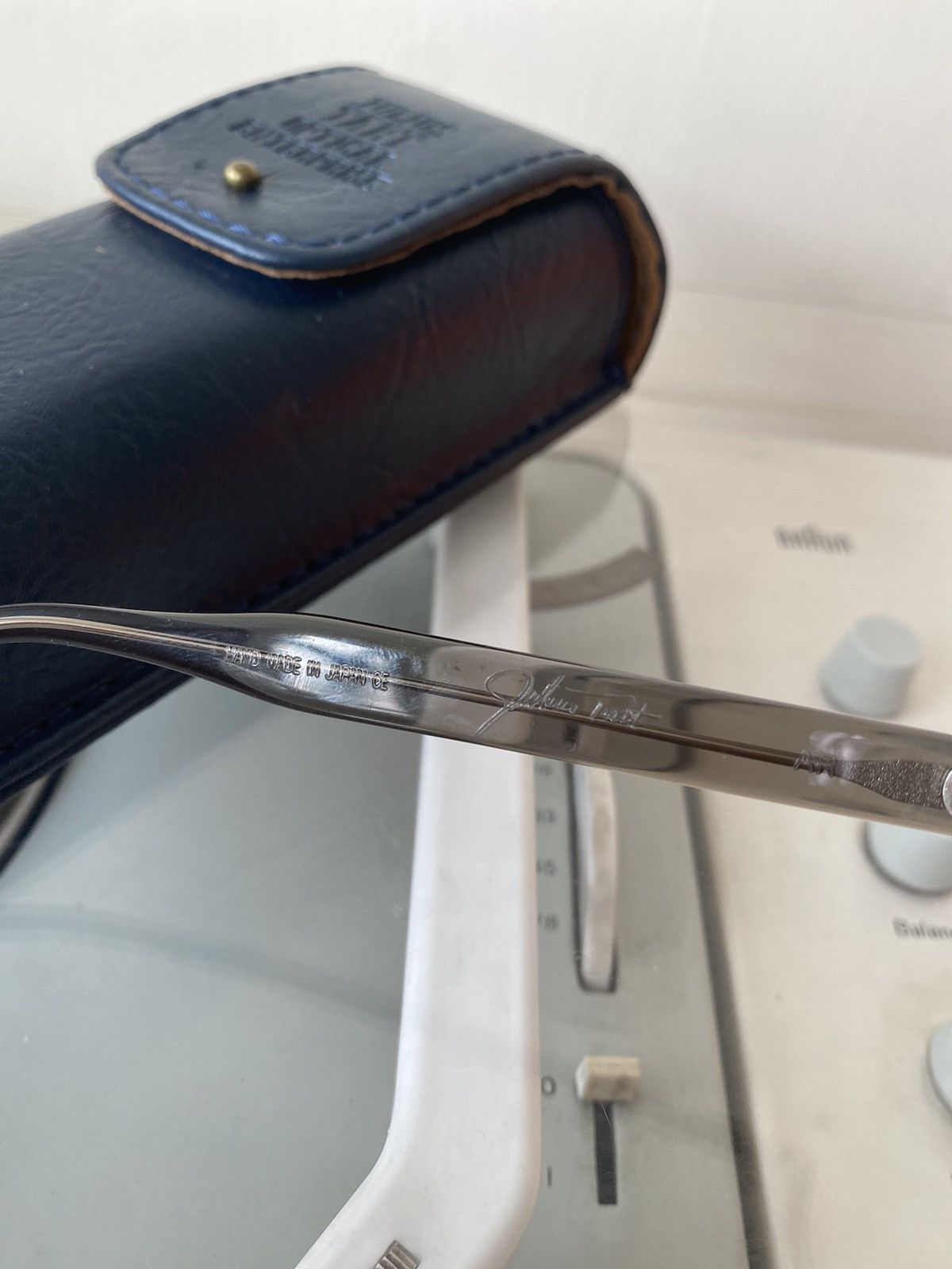Japanese Brand Julius Tart AR-46 Glasses Grey TVR Yellows Plus Thom Browne Size 46 - 4 Thumbnail