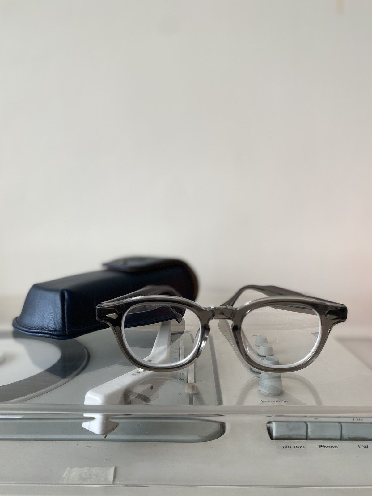 Japanese Brand Julius Tart AR-46 Glasses Grey TVR Yellows Plus Thom Browne Size 46 - 5 Thumbnail