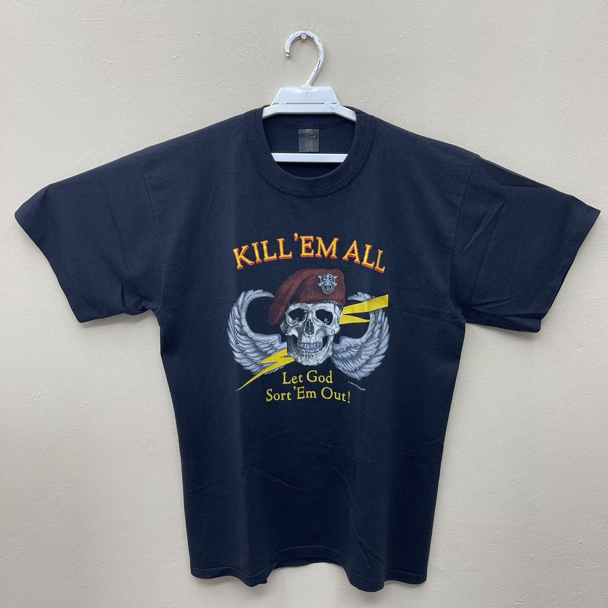 Vintage Vintage Kill 'Em All Let God Sort The Out Lil Wayne Shirt Size US L / EU 52-54 / 3 - 2 Thumbnail