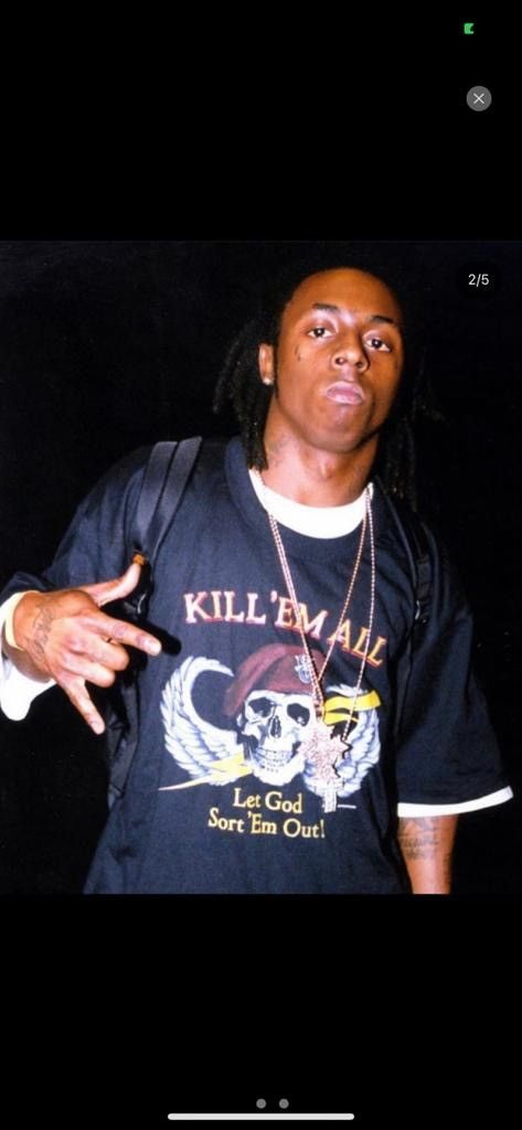 Vintage Vintage Kill 'Em All Let God Sort The Out Lil Wayne Shirt Size US L / EU 52-54 / 3 - 1 Thumbnail