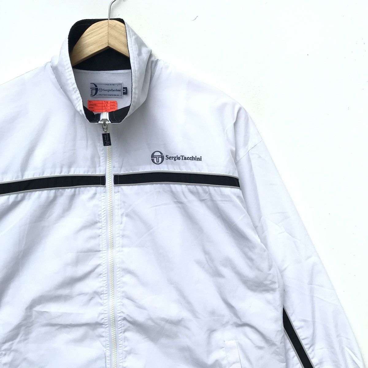 Sergio Tacchini × Vintage Vintage Sergio Tacchini Sweatshirt Logo Spell Out Size US M / EU 48-50 / 2 - 2 Thumbnail