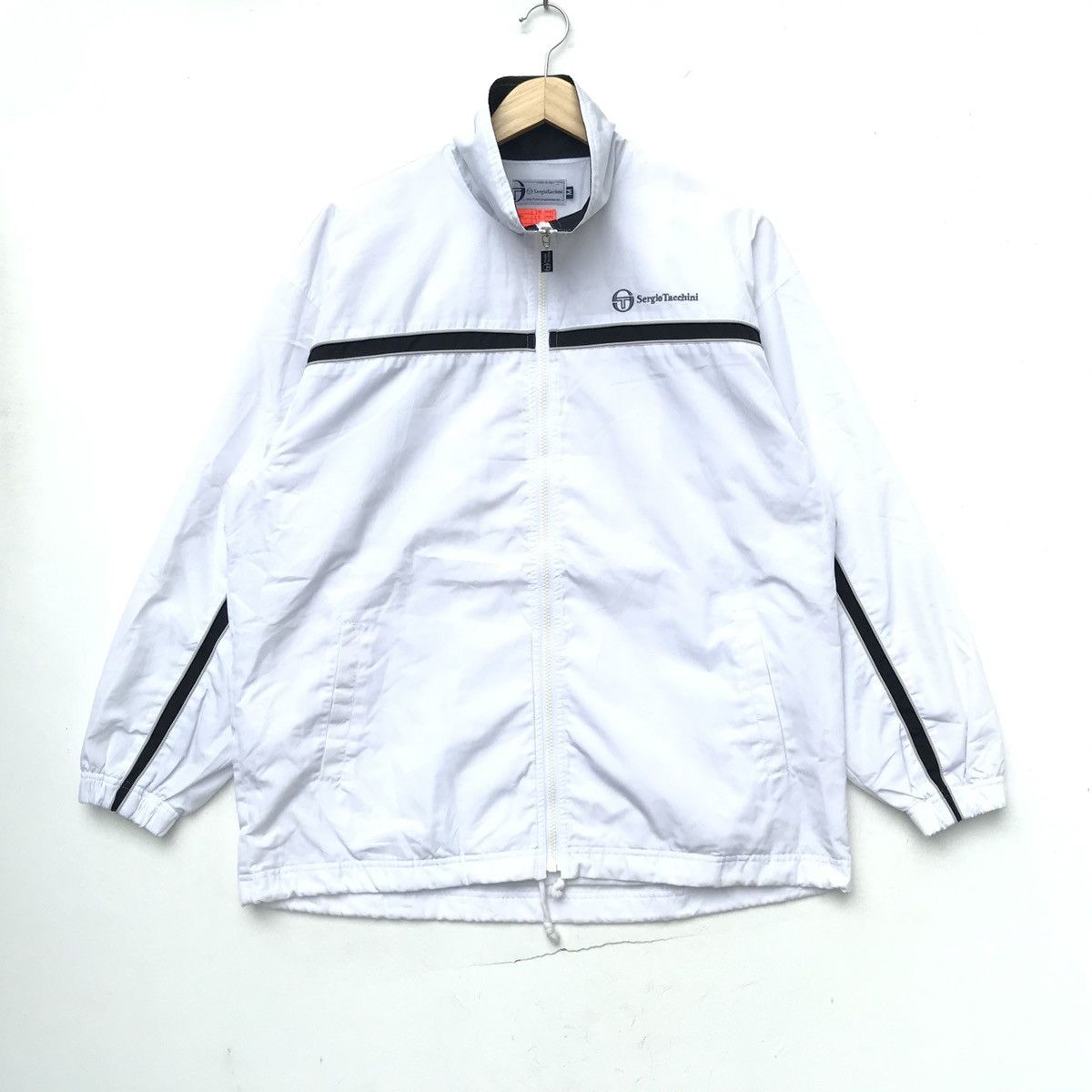 Sergio Tacchini × Vintage Vintage Sergio Tacchini Sweatshirt Logo Spell Out Size US M / EU 48-50 / 2 - 1 Thumbnail