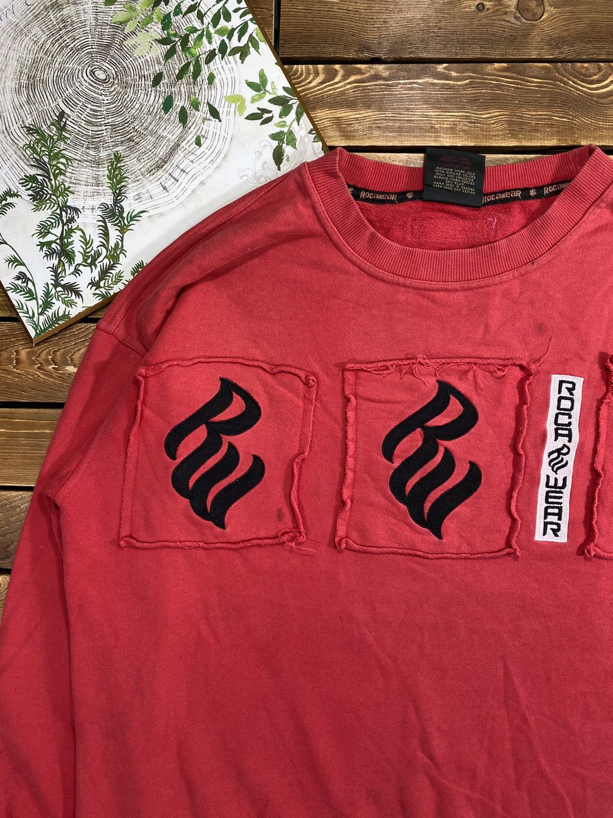 If Six Was Nine × Japanese Brand × Vintage Vintage 90s Rocka Wear Oversize Sweathsirt Punk Style Xxl Size US XXL / EU 58 / 5 - 4 Thumbnail