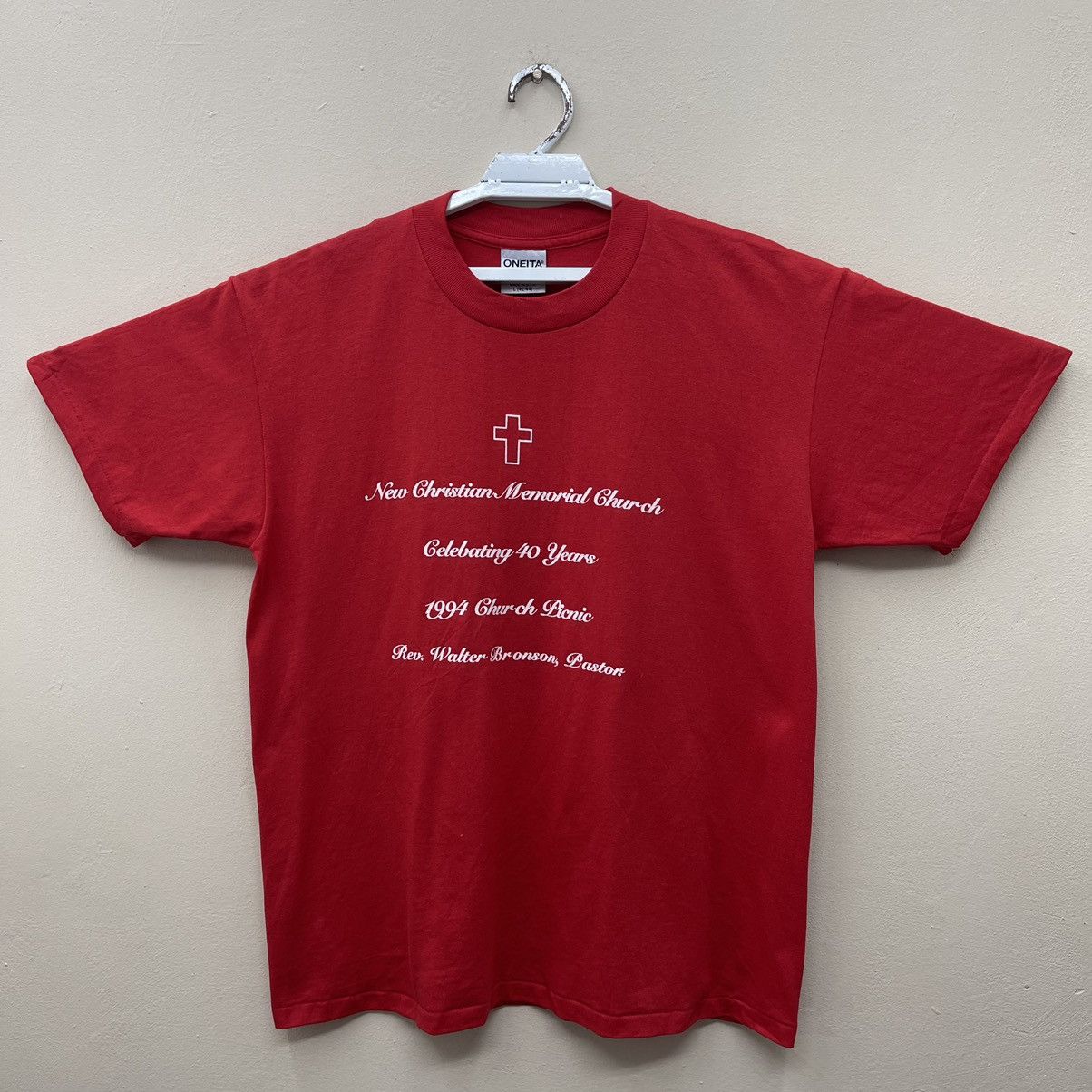 Vintage 90s Jesus T-Shirt Christian Memorial Church
