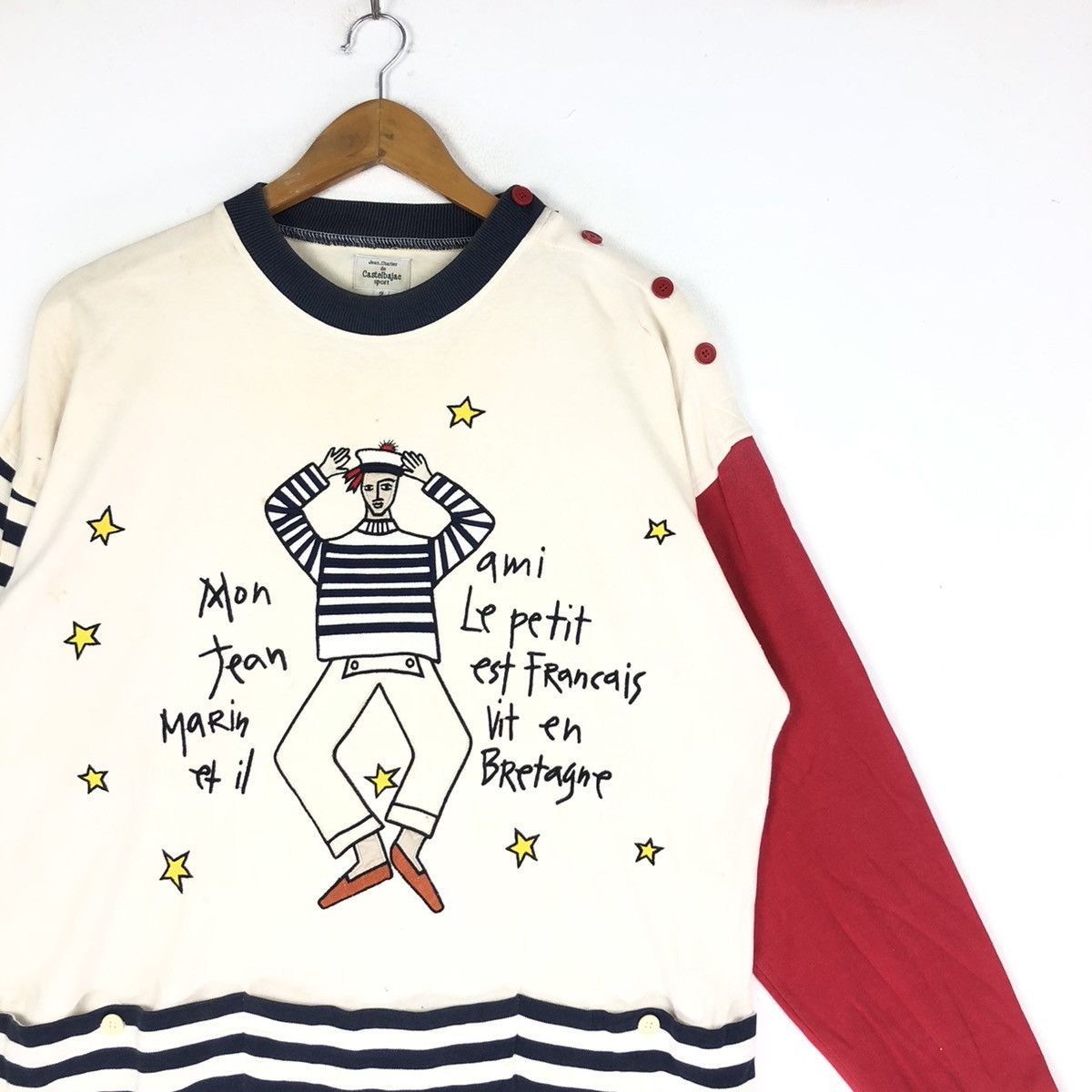 Jean Charles De Castelbajac × Vintage Pick! Jean charles de Castelbajac sport big spellout Size US L / EU 52-54 / 3 - 2 Thumbnail