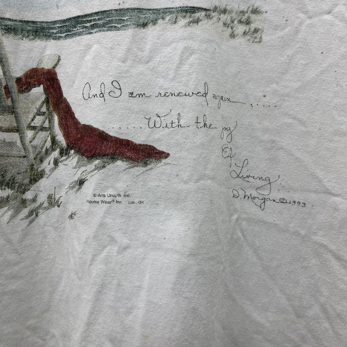 Beauty Beast × Vintage Vintage 90s T-Shirt Arts Uniq Impulse Inc Single Stitch Size US XXL / EU 58 / 5 - 3 Thumbnail