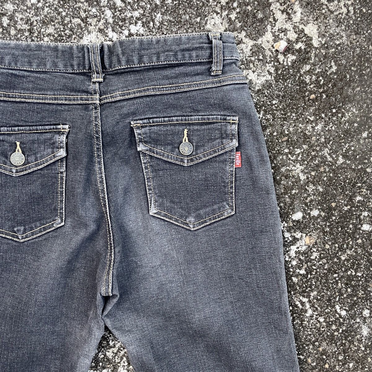 Japanese Brand Vintage Facile Bush Pants Flare Denim Jeans Size 28" / US 6 / IT 42 - 8 Thumbnail