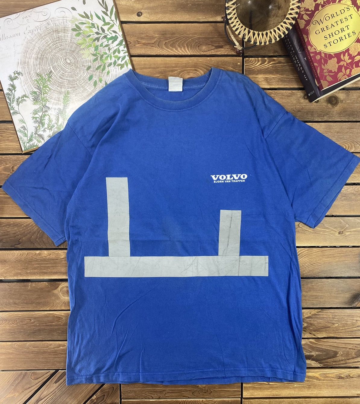 Russell Athletic × Sports Specialties × Vintage Vintage Volvo Bjorn Van Trappen Tees Size L Size US L / EU 52-54 / 3 - 2 Thumbnail