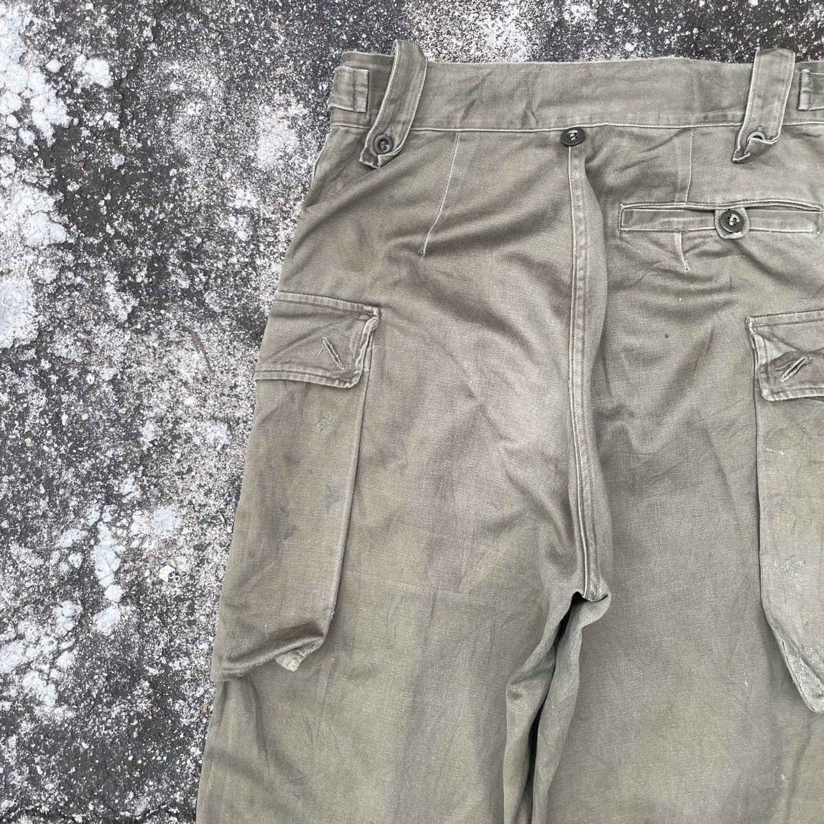 Vintage Vintage 70s Military Trousers Cargo Pants Size US 29 - 8 Thumbnail