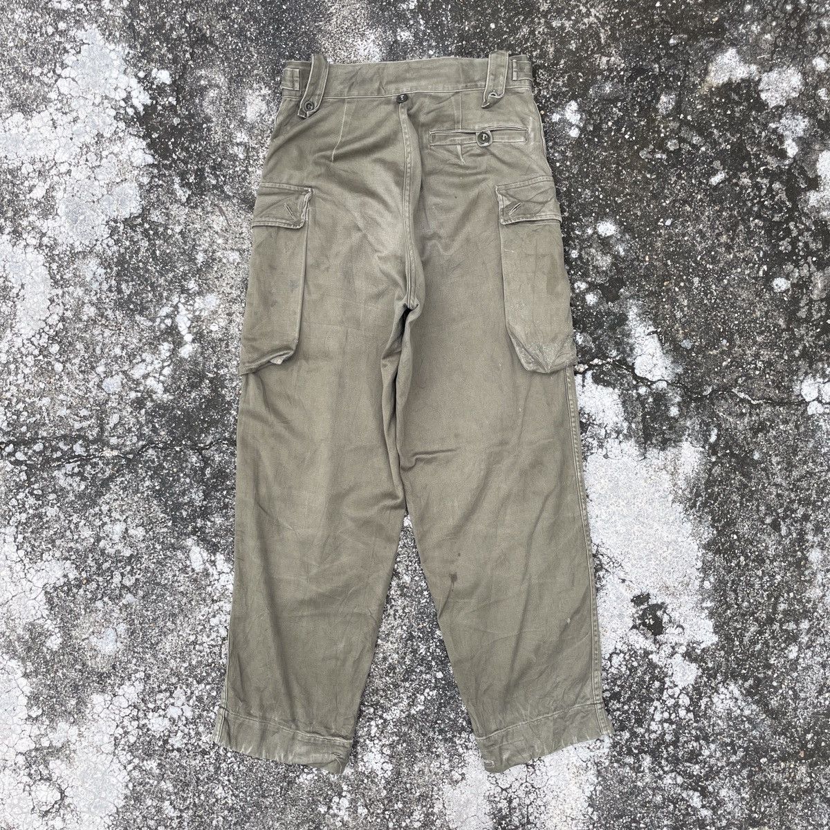 Vintage Vintage 70s Military Trousers Cargo Pants Size US 29 - 6 Thumbnail