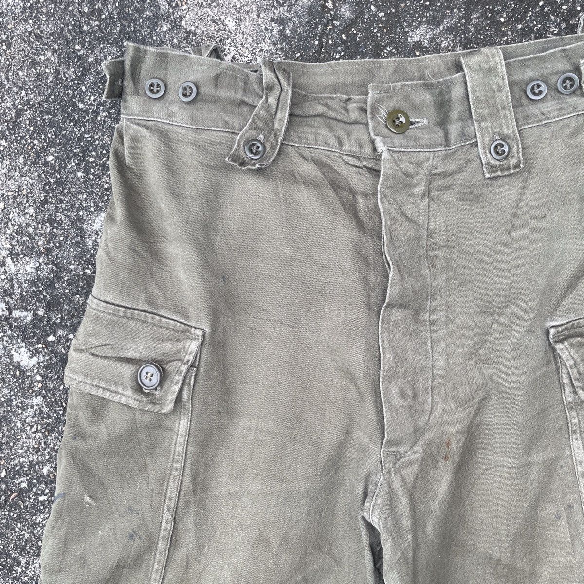 Vintage Vintage 70s Military Trousers Cargo Pants Size US 29 - 3 Thumbnail