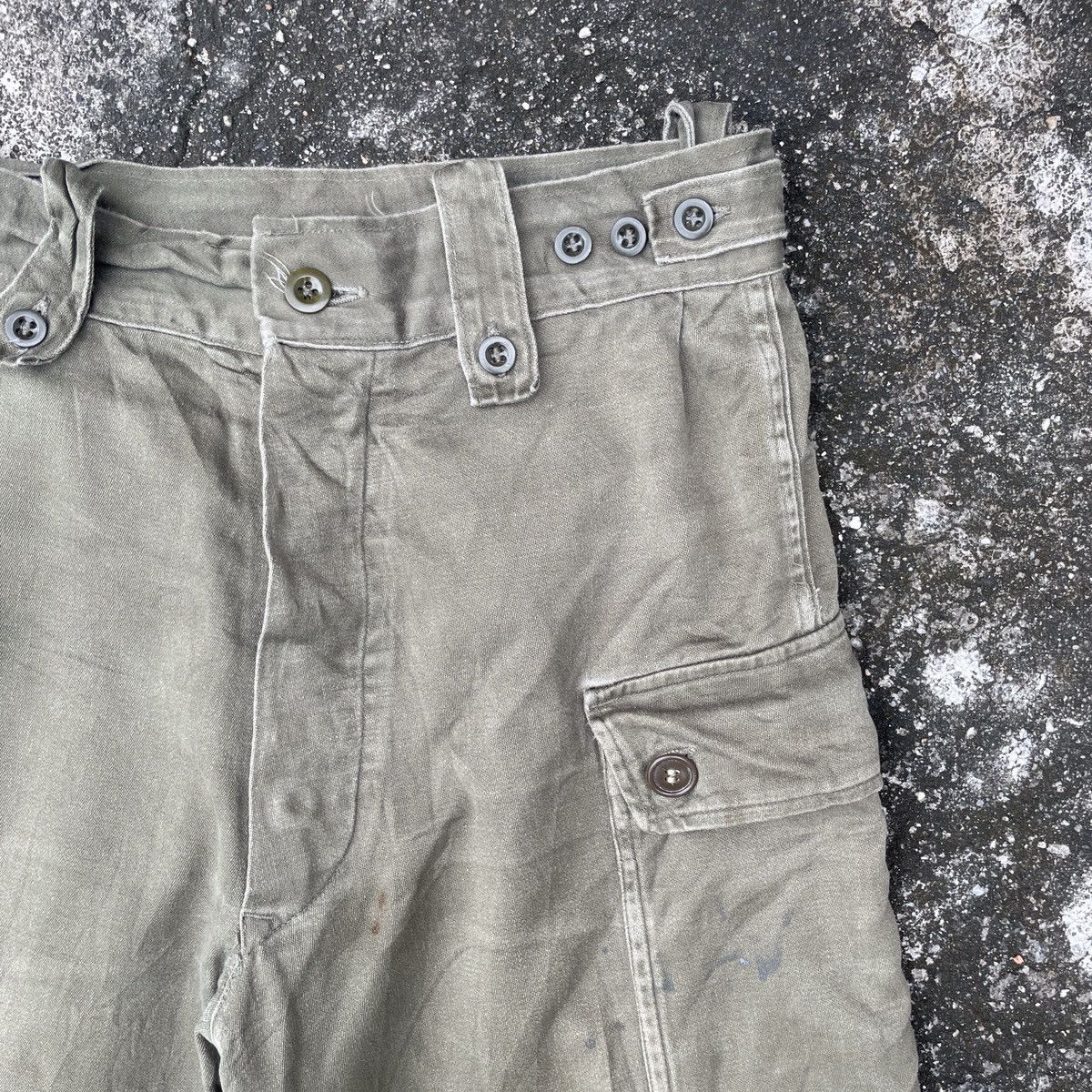Vintage Vintage 70s Military Trousers Cargo Pants Size US 29 - 2 Thumbnail