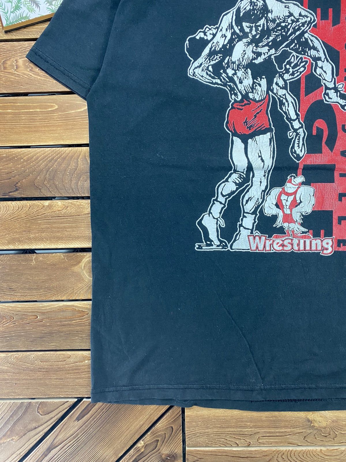 Vintage Vintage Wrestling YounSville Eagle 90s tee size L Size US L / EU 52-54 / 3 - 4 Thumbnail