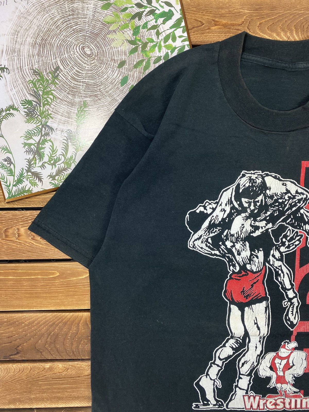 Vintage Vintage Wrestling YounSville Eagle 90s tee size L Size US L / EU 52-54 / 3 - 6 Thumbnail