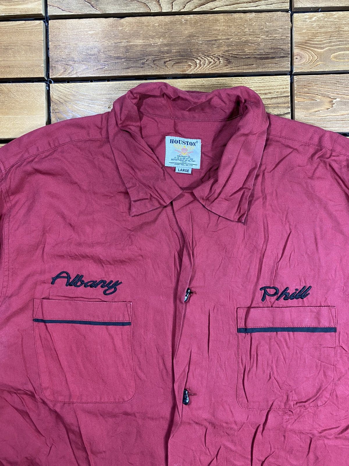 Japanese Brand × Vintage Vintage Houston Double Pocket Button Up Size L Size US L / EU 52-54 / 3 - 3 Thumbnail