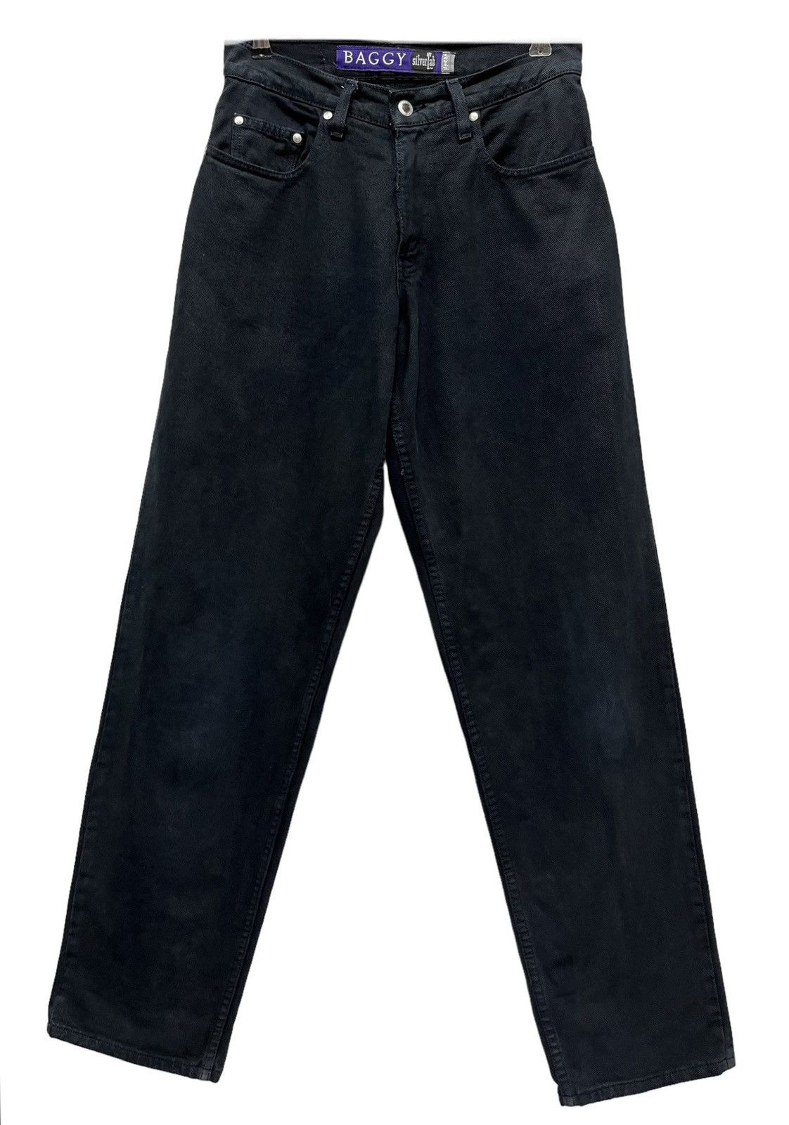 Levi's Vintage Clothing Vintage 90’s LEVI’S BAGGY SILVERTAB Blue Black Made In USA Size US 28 / EU 44 - 3 Thumbnail