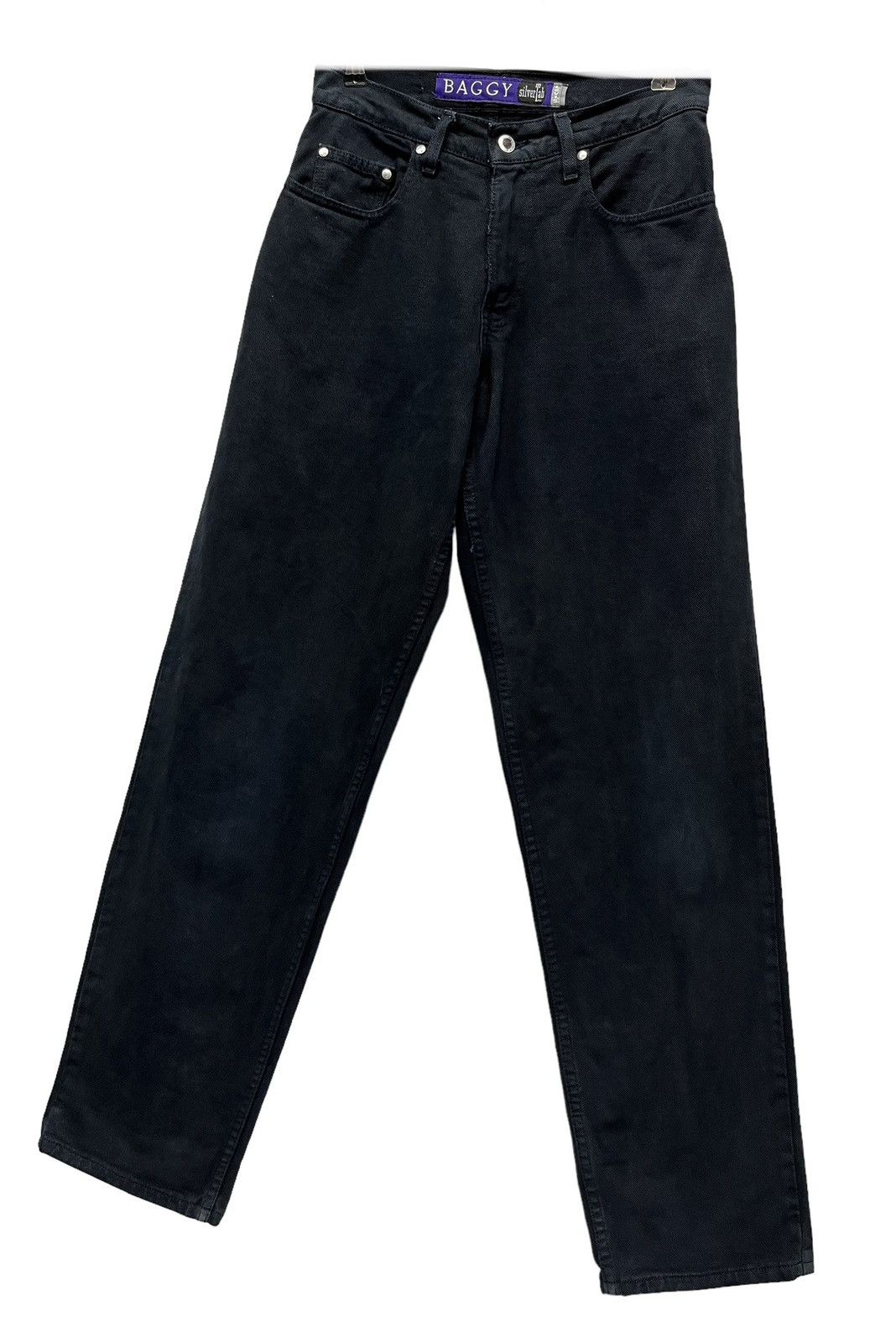 Levi's Vintage Clothing Vintage 90’s LEVI’S BAGGY SILVERTAB Blue Black Made In USA Size US 28 / EU 44 - 2 Thumbnail