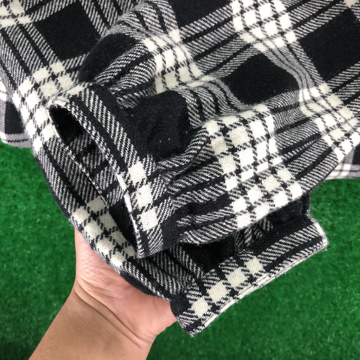 Levi's Vintage Levis Red Tab Cropped Wool Jacket Tartan Checkered Size M / US 6-8 / IT 42-44 - 10 Thumbnail