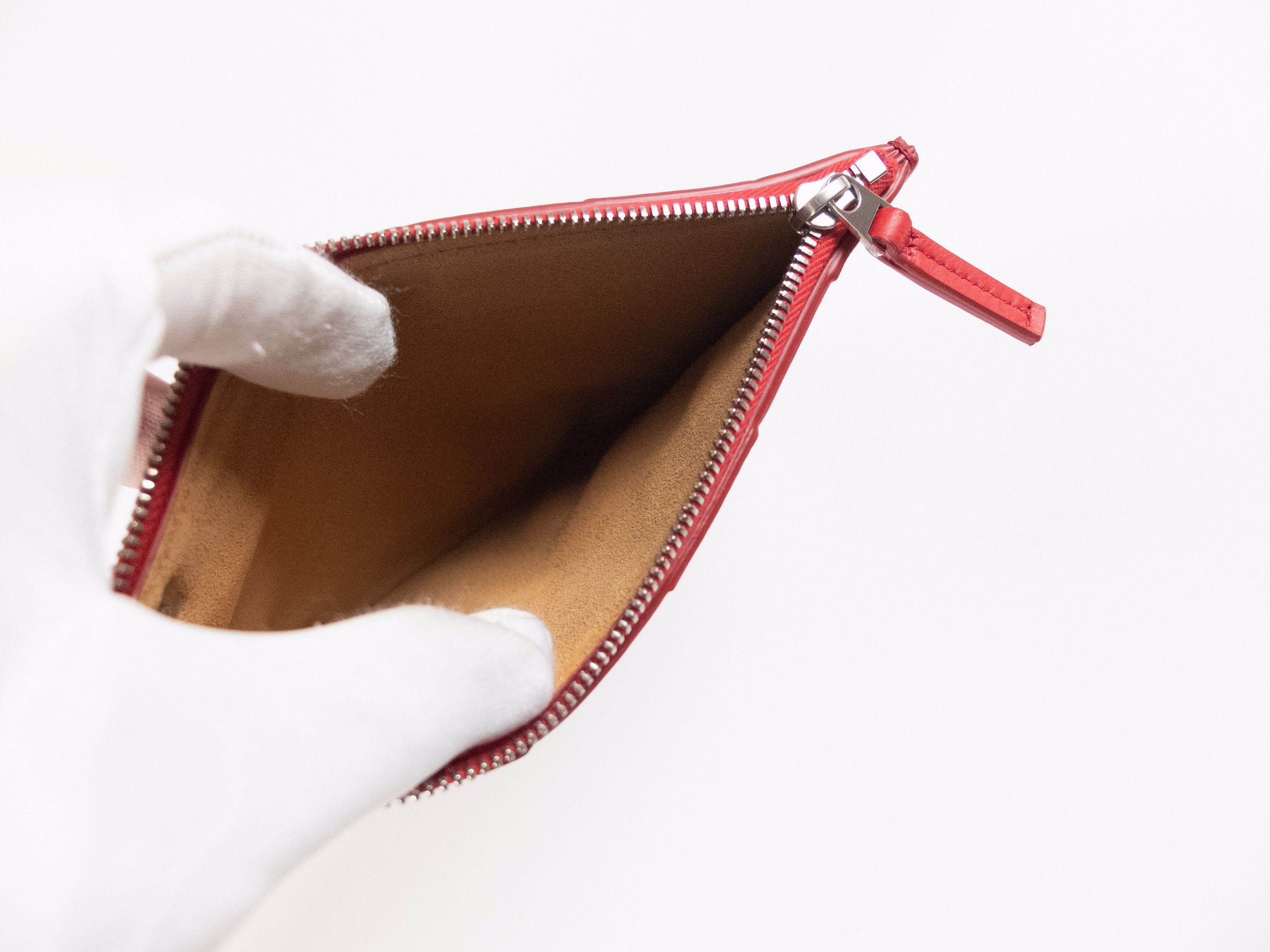 Bottega Veneta BOTTEGA VENETA red two piece intrecciato woven clutch bag Size ONE SIZE - 7 Thumbnail