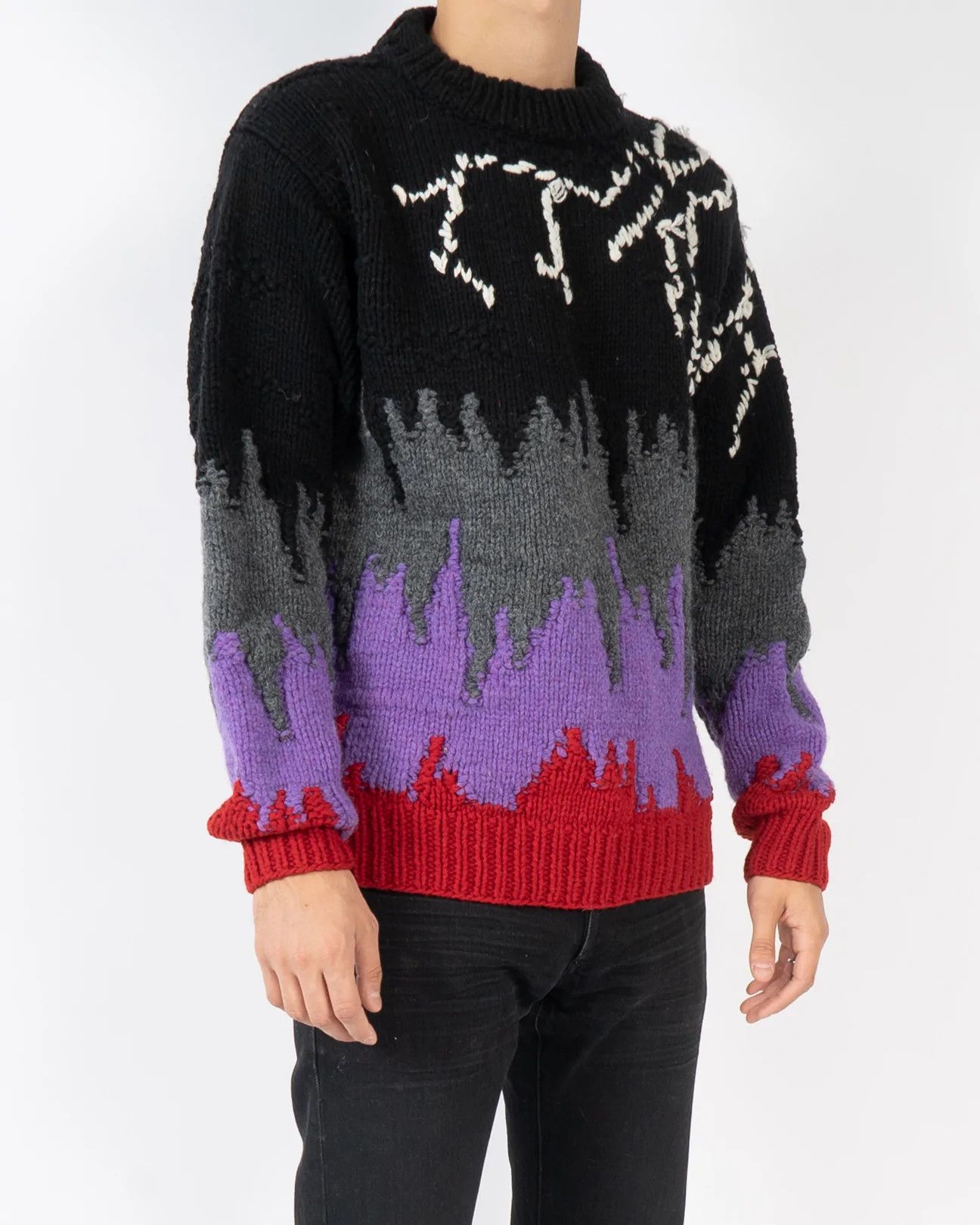 Prada 4200$ Handmade Multicolor Frankenstein Knit Size US L / EU 52-54 / 3 - 5 Thumbnail