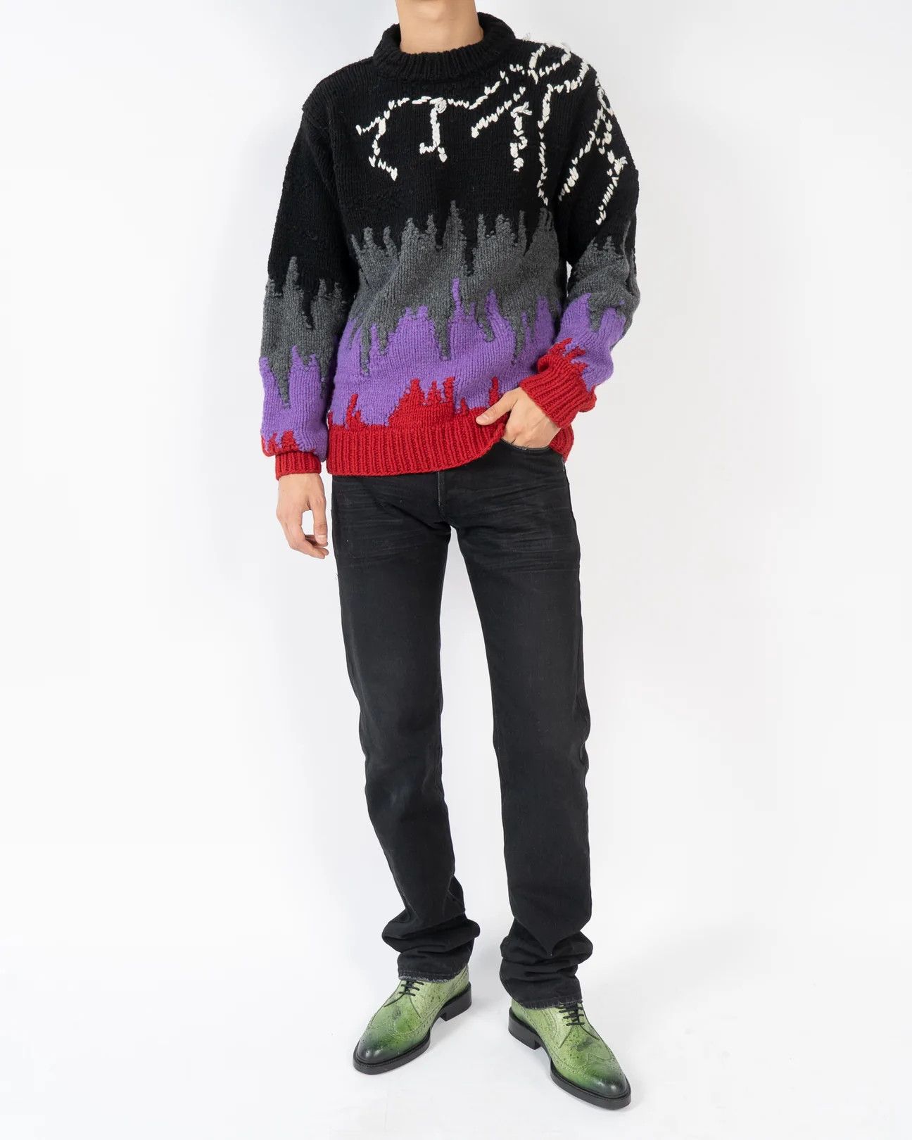 Prada 4200$ Handmade Multicolor Frankenstein Knit Size US L / EU 52-54 / 3 - 4 Thumbnail
