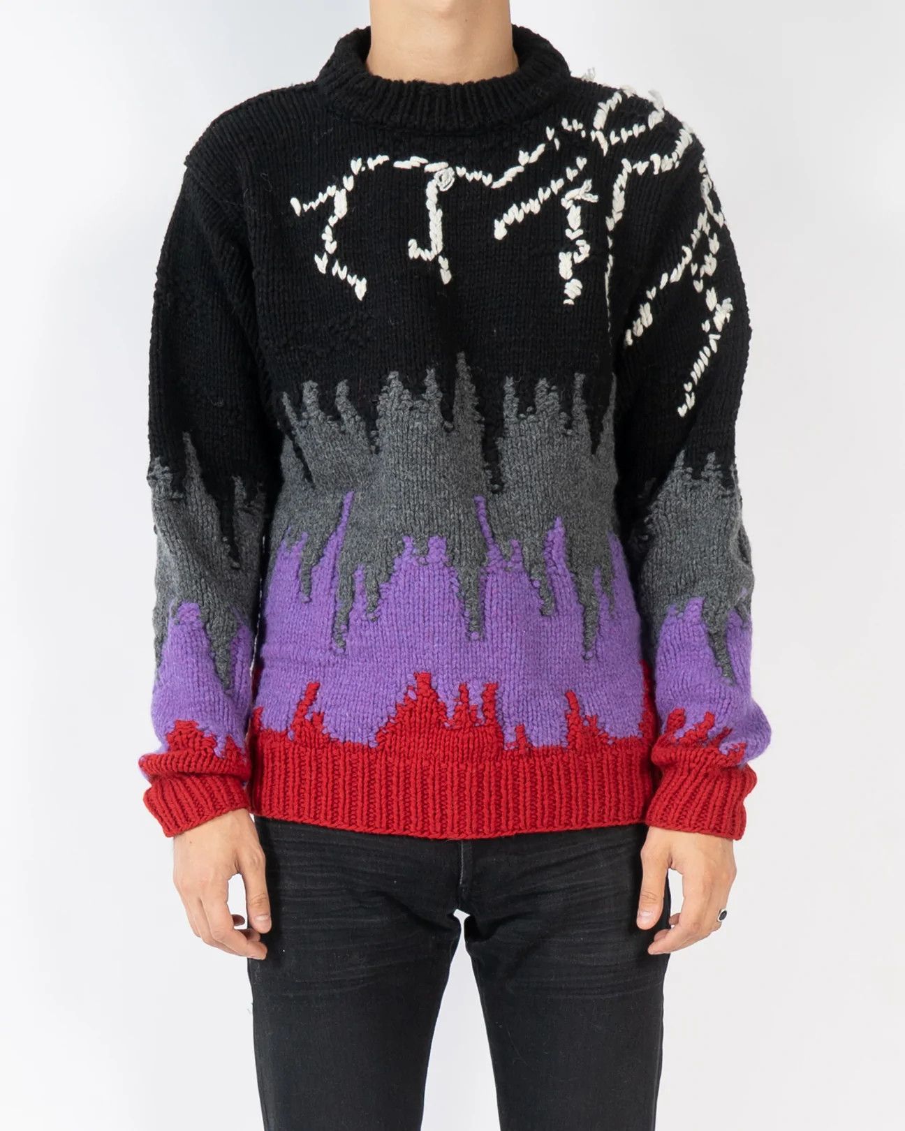 Prada 4200$ Handmade Multicolor Frankenstein Knit Size US L / EU 52-54 / 3 - 7 Thumbnail