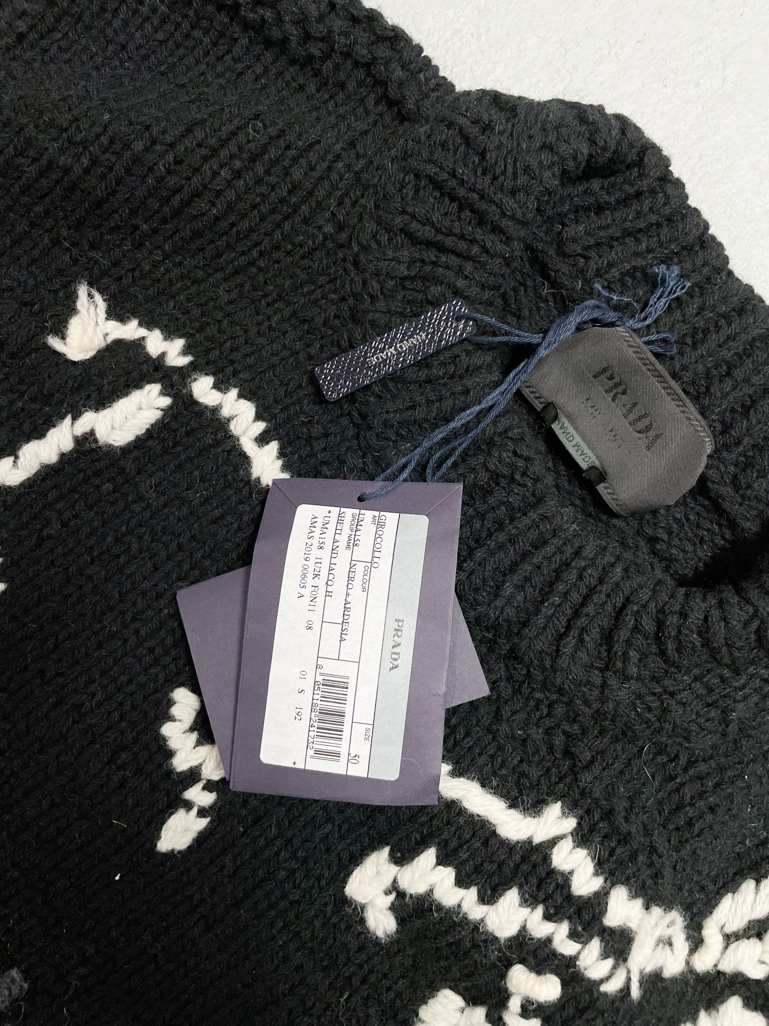 Prada 4200$ Handmade Multicolor Frankenstein Knit Size US L / EU 52-54 / 3 - 8 Thumbnail