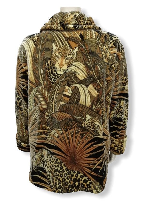 Japanese Brand ATELIER Full Print Leopard in Jungle Woman’s Winter Jacket Size US L / EU 52-54 / 3 - 1 Thumbnail