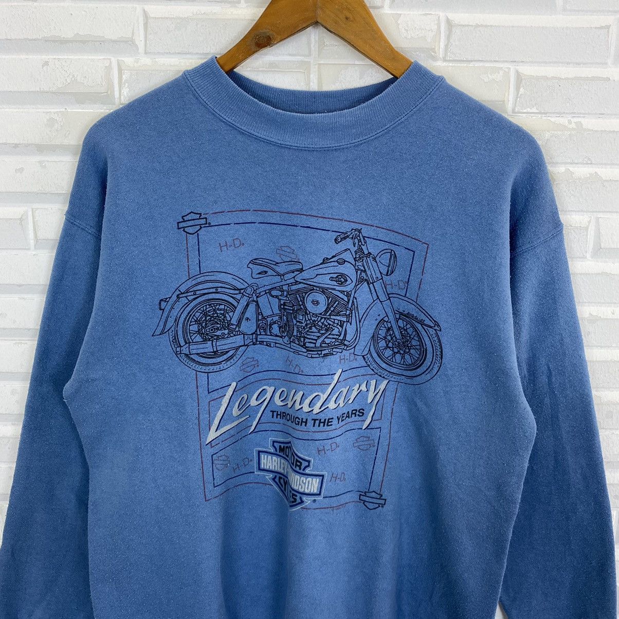 Harley Davidson × Vintage VINTAGE HARLEY DAVIDSON LEGENDARY THOUGH THE YEAR SWEATSHIRT Size US M / EU 48-50 / 2 - 5 Thumbnail